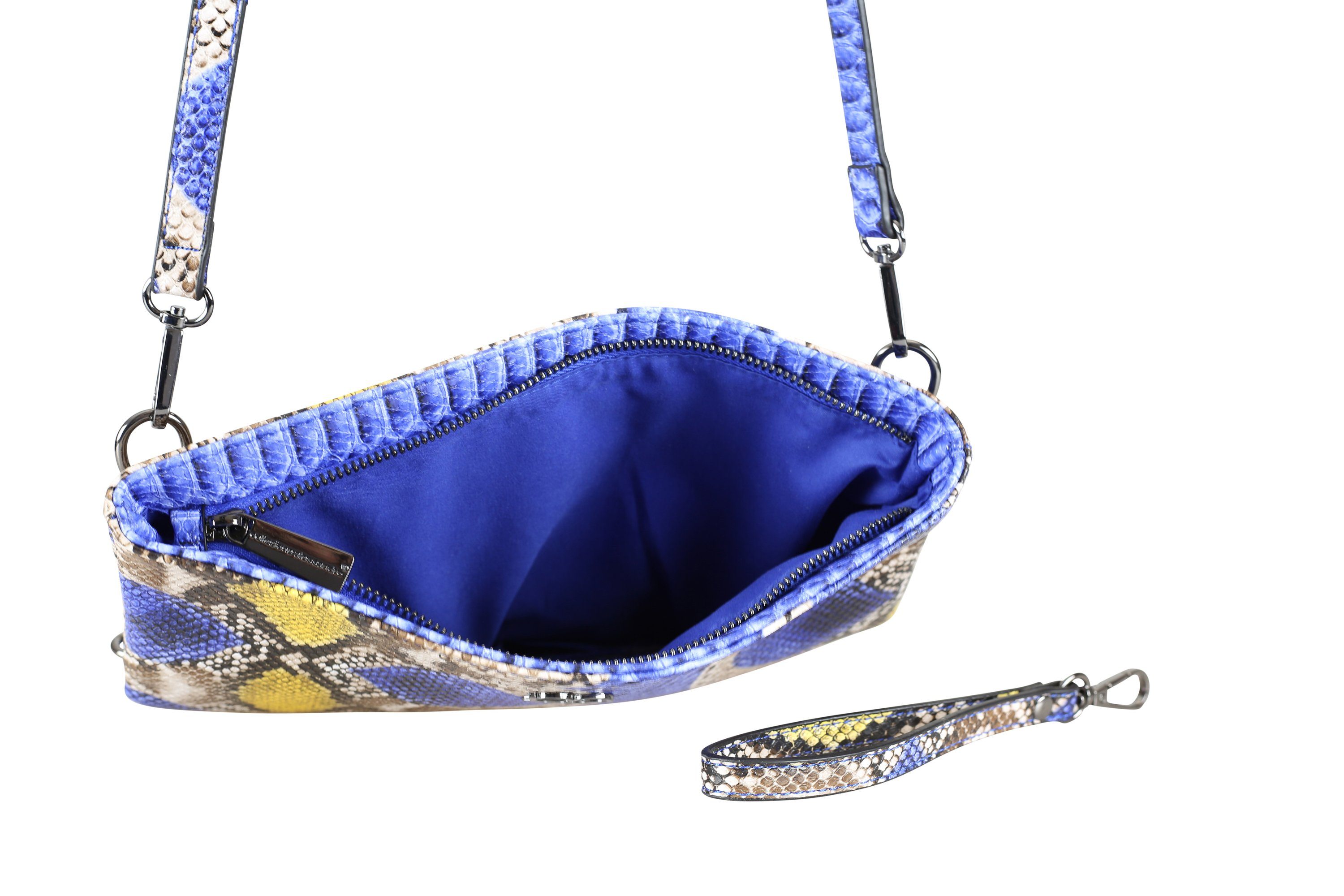 COLLEZIONE ALESSANDRO Clutch Holi Snake, can be worn as a clutch, crossbody bag and shoulder bag