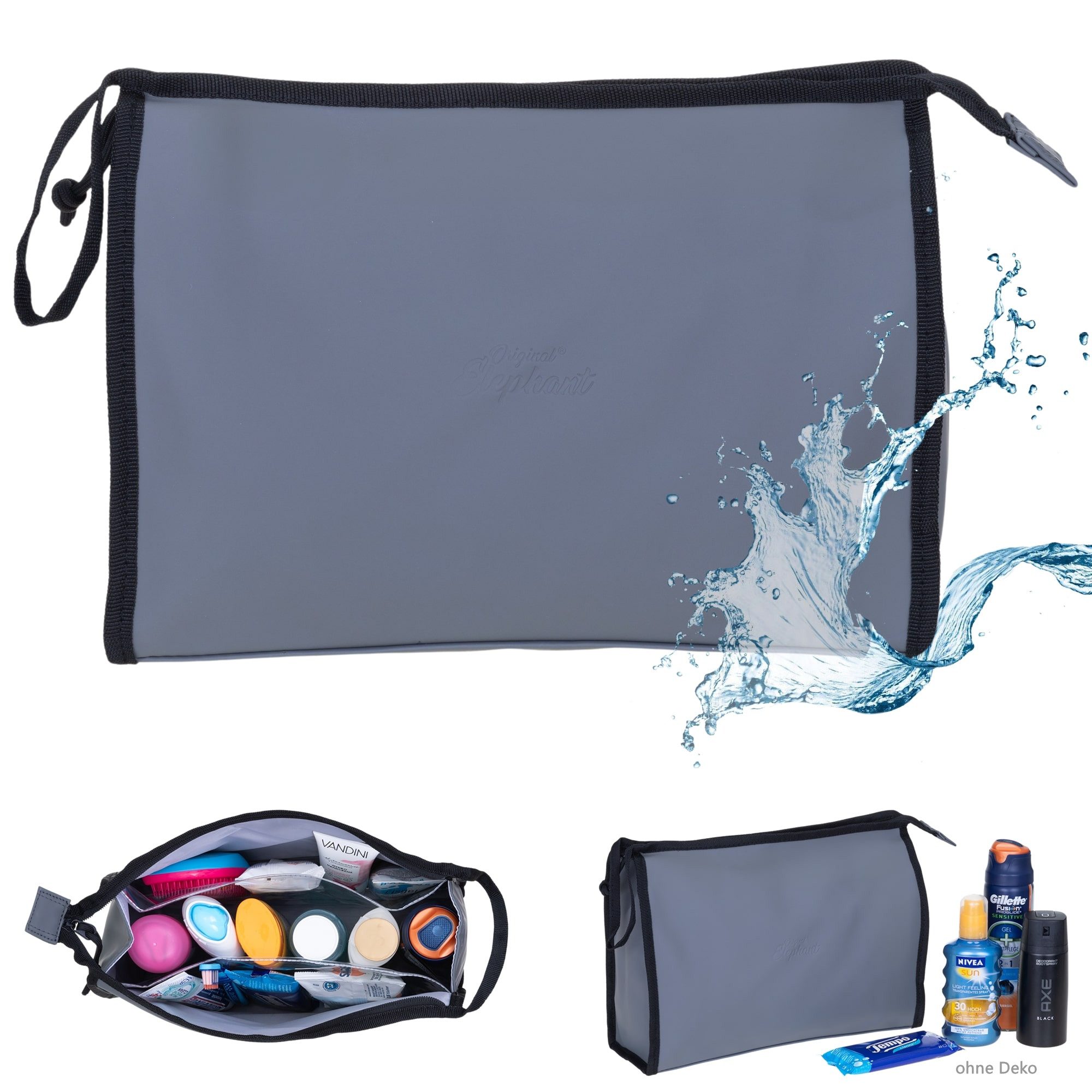 ELEPHANT Kulturbeutel groß Kulturtasche Washbag Classic Hydro Plane, wasser günstig online kaufen