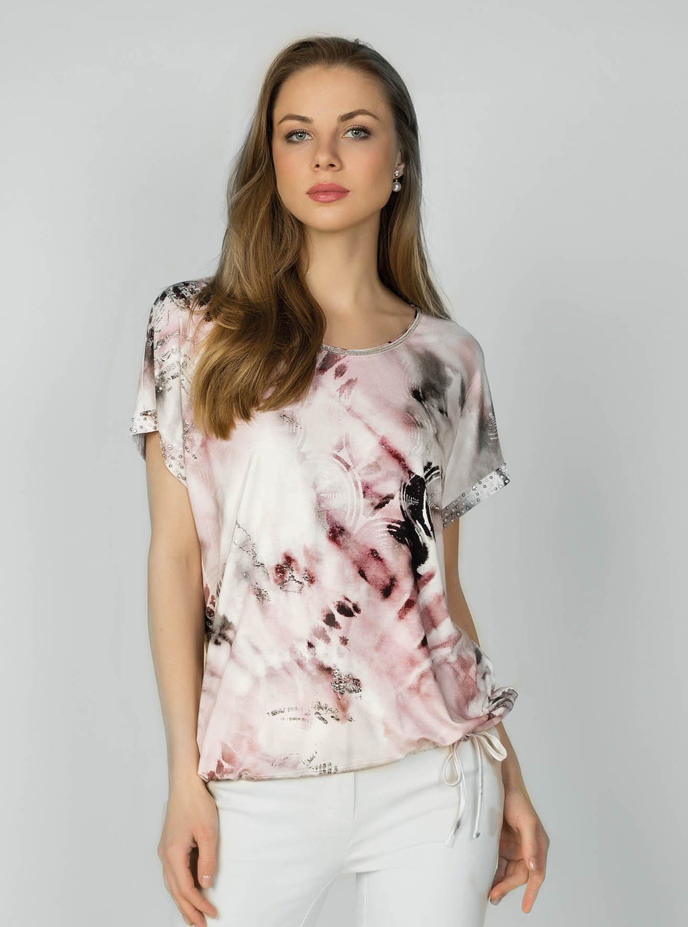 Passioni Print-Shirt mit abstraktem Design T-Shirt günstig online kaufen