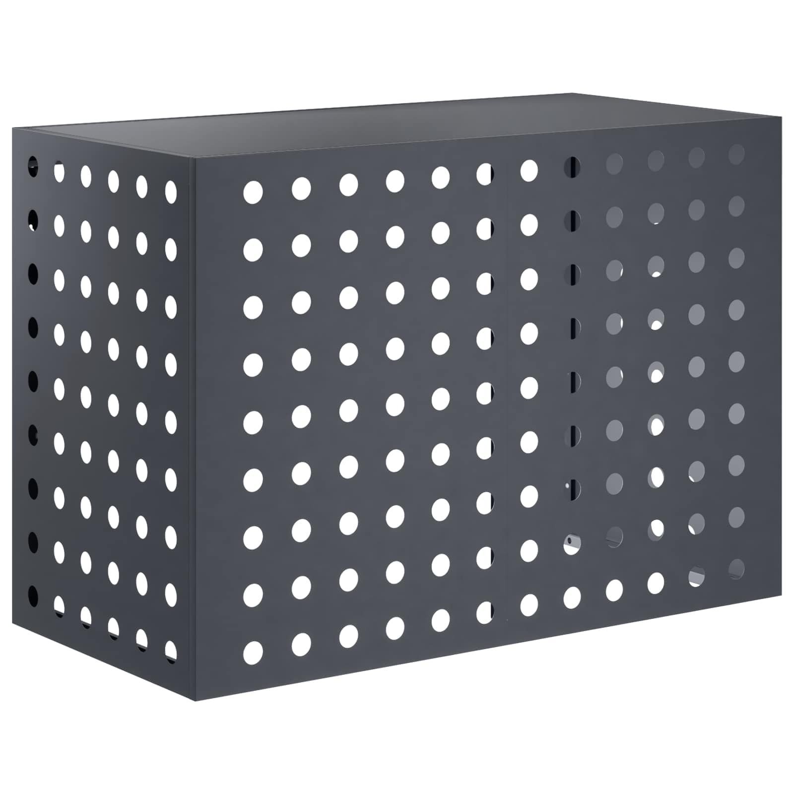 vidaXL Wärmepumpen-Verkleidung 100 x 50 x 70 cm Abdeckung Verkleidung Klimaanlage Anthrazit 100x50x70