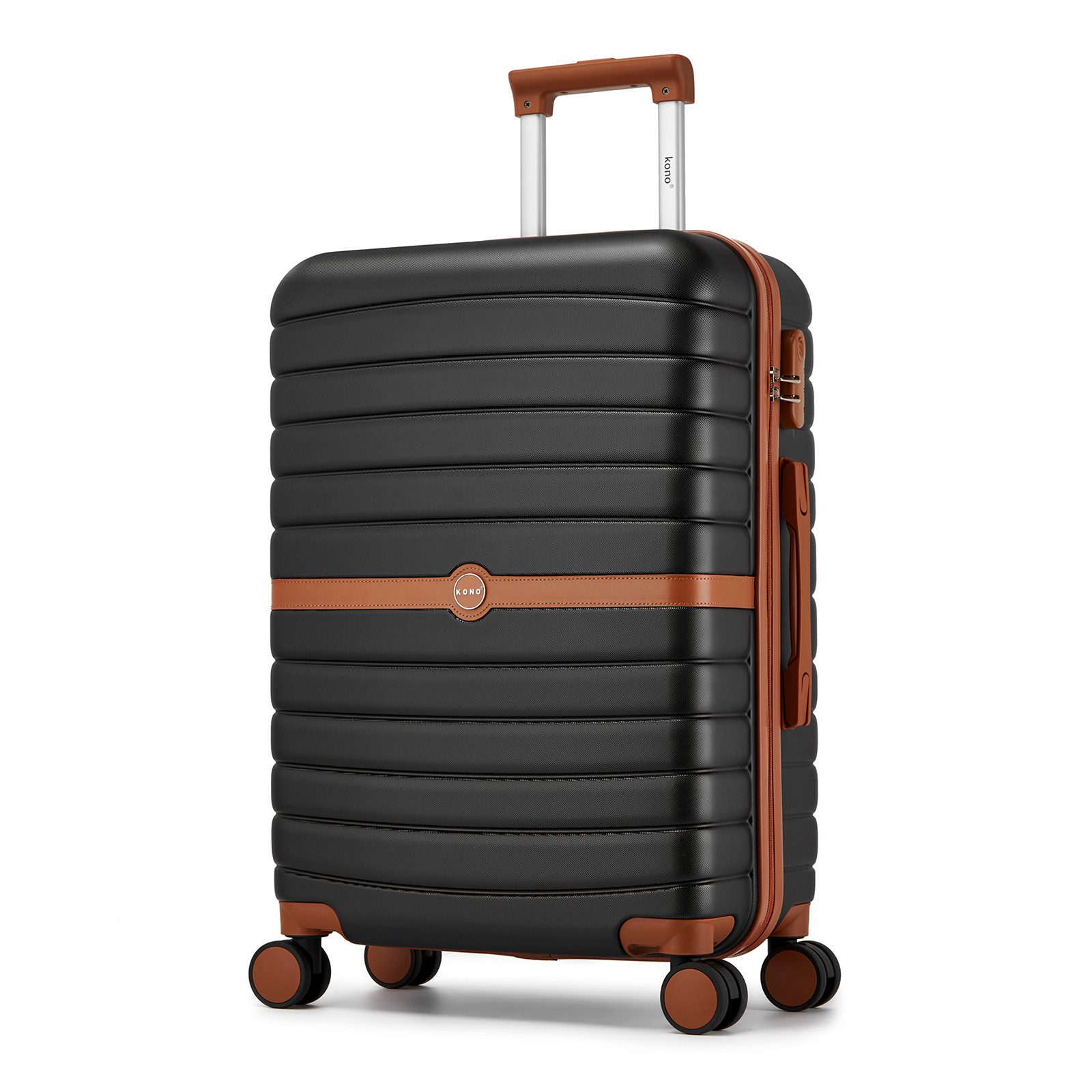 KONO Handgepäckkoffer Koffer Trolley ABS+PC Hartschalenkoffer