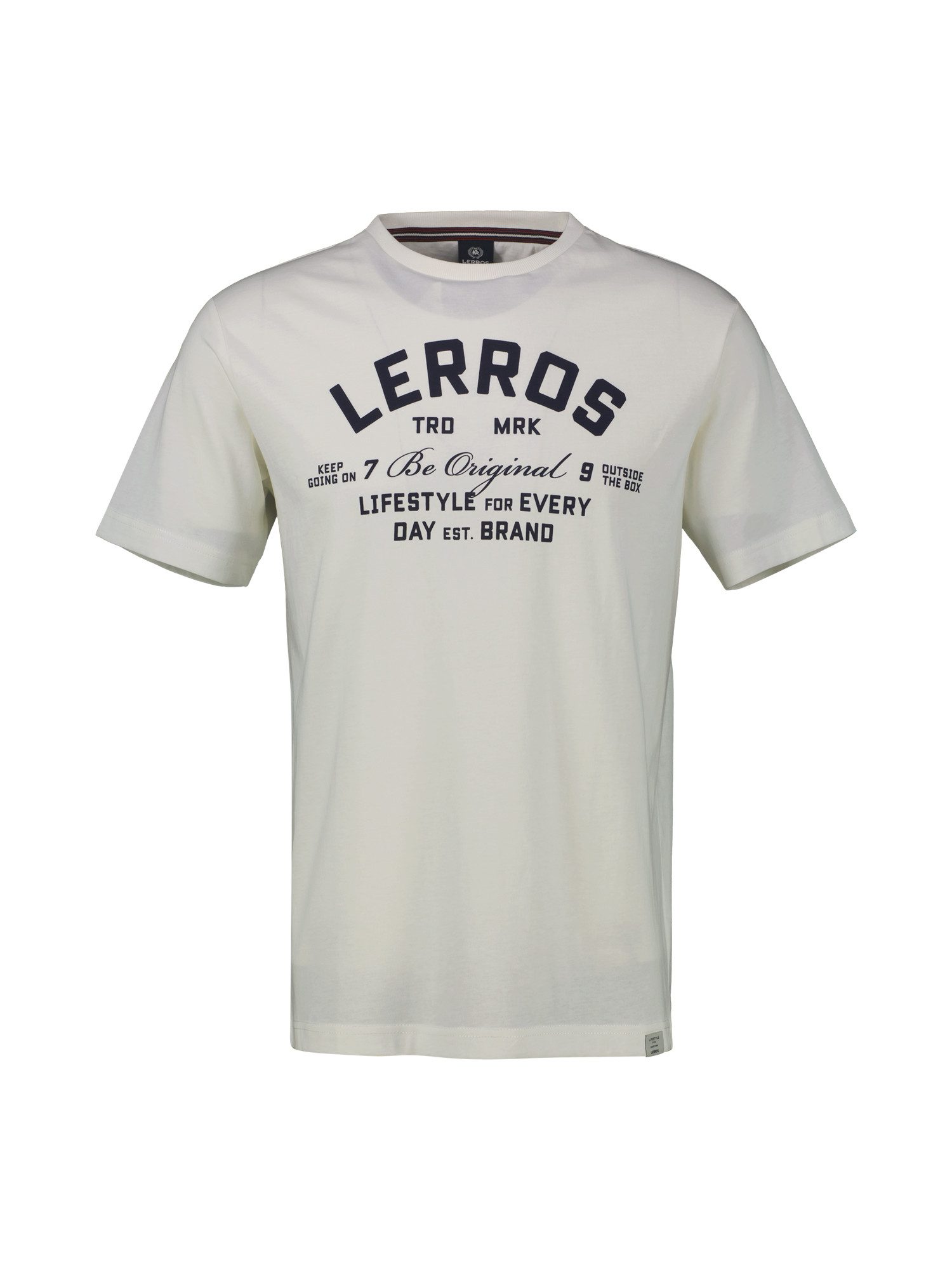 LERROS T-Shirt "LERROS T-Shirt mit Print in Übergrößen" günstig online kaufen