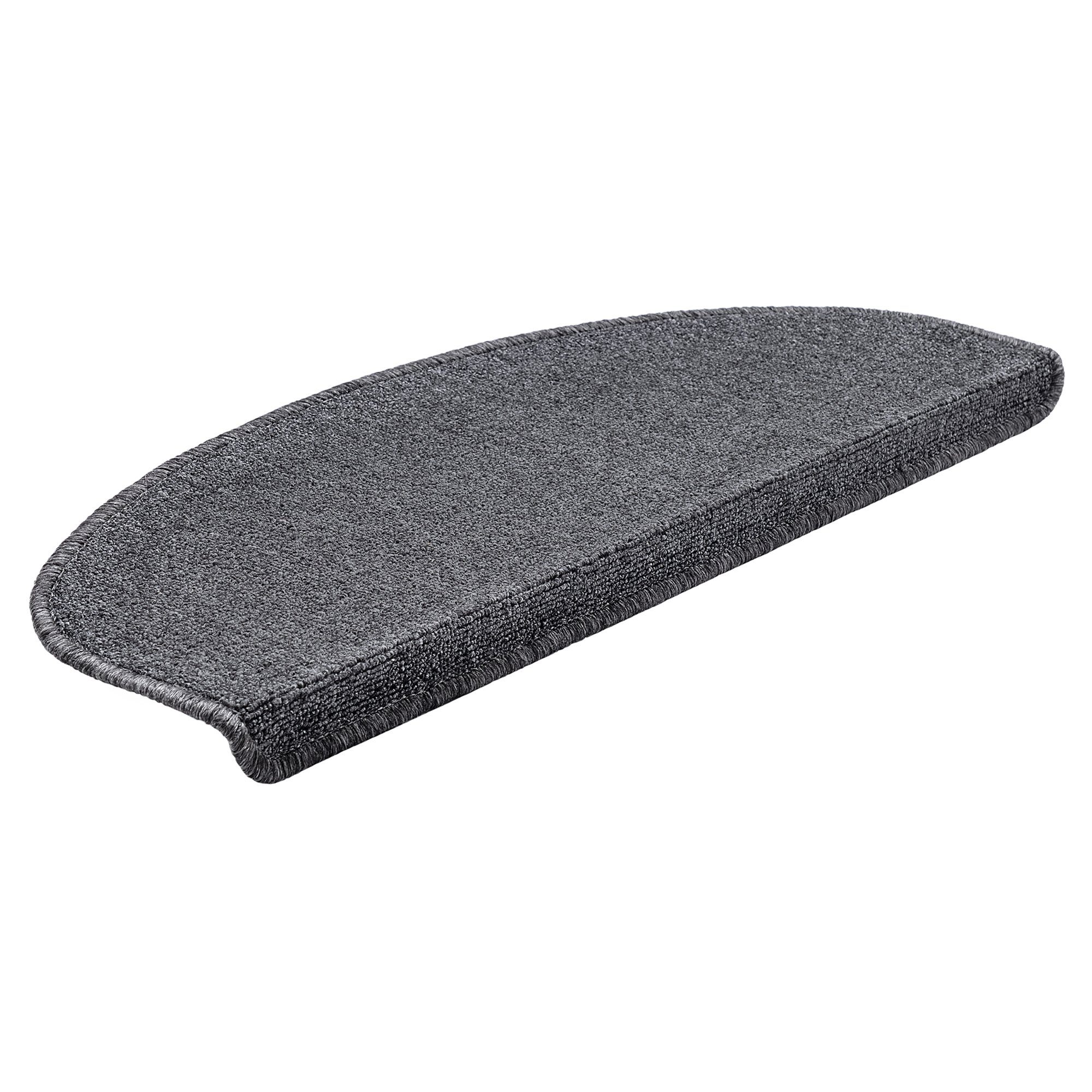 en.casa Stufenmatte, halbrund, 15er Set Treppenmatten halbrund 65x24cm selb günstig online kaufen