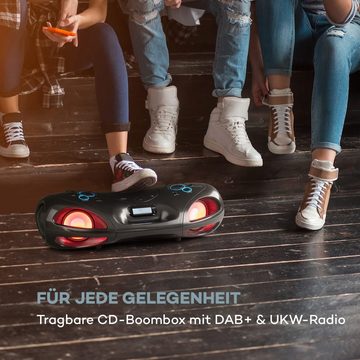 Auna Spacewoofer DAB+ CD-Boombox Stereoanlage (DAB+ & UKW-Radio, 350 W)