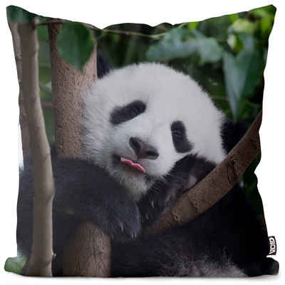 Kissenbezug, VOID (1 Stück), Panda Urwald Baum Bambus Tier Asien Bär Pandabär Kinderzimmer Muster