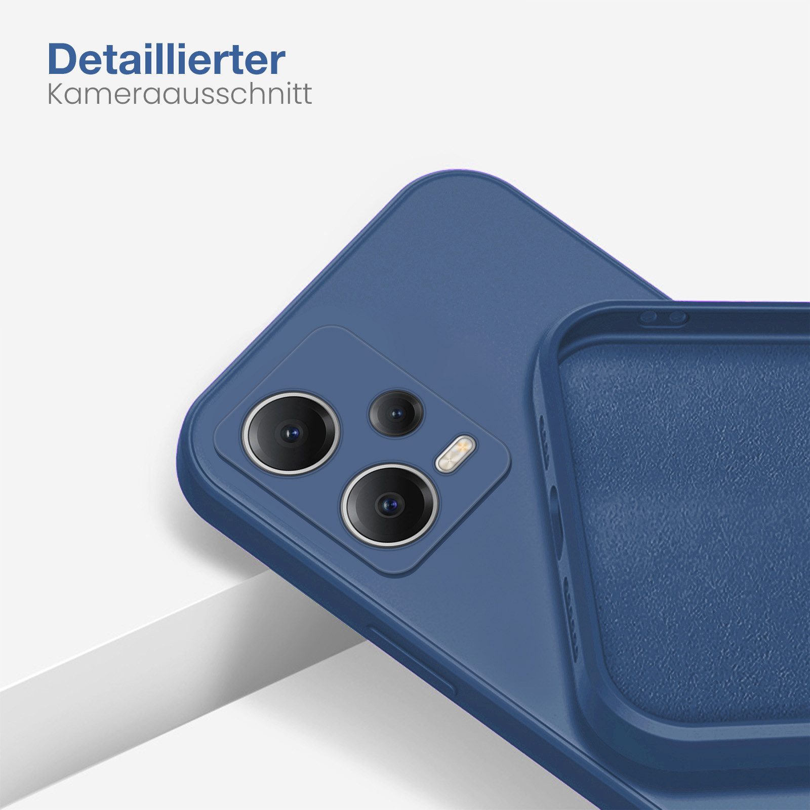 Tec-Expert Handyhülle SoftGrip Cover Hülle für Xiaomi Redmi Note 12 5G, Handy Case Bumper integrierter Kameraschutz flexibel