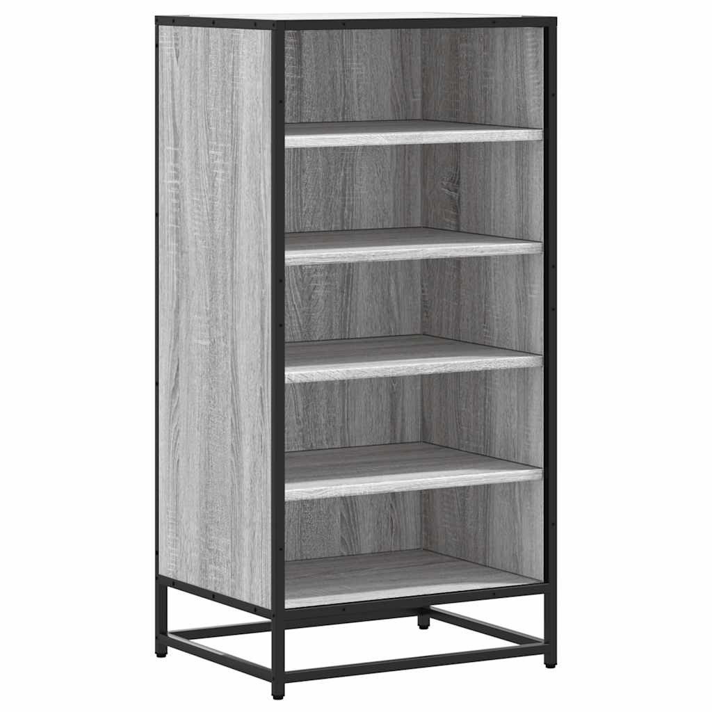 vidaXL Schuhregal Schuhregal Grau Sonoma 48x38x97,5 cm Holzwerkstoff, 1-tlg.