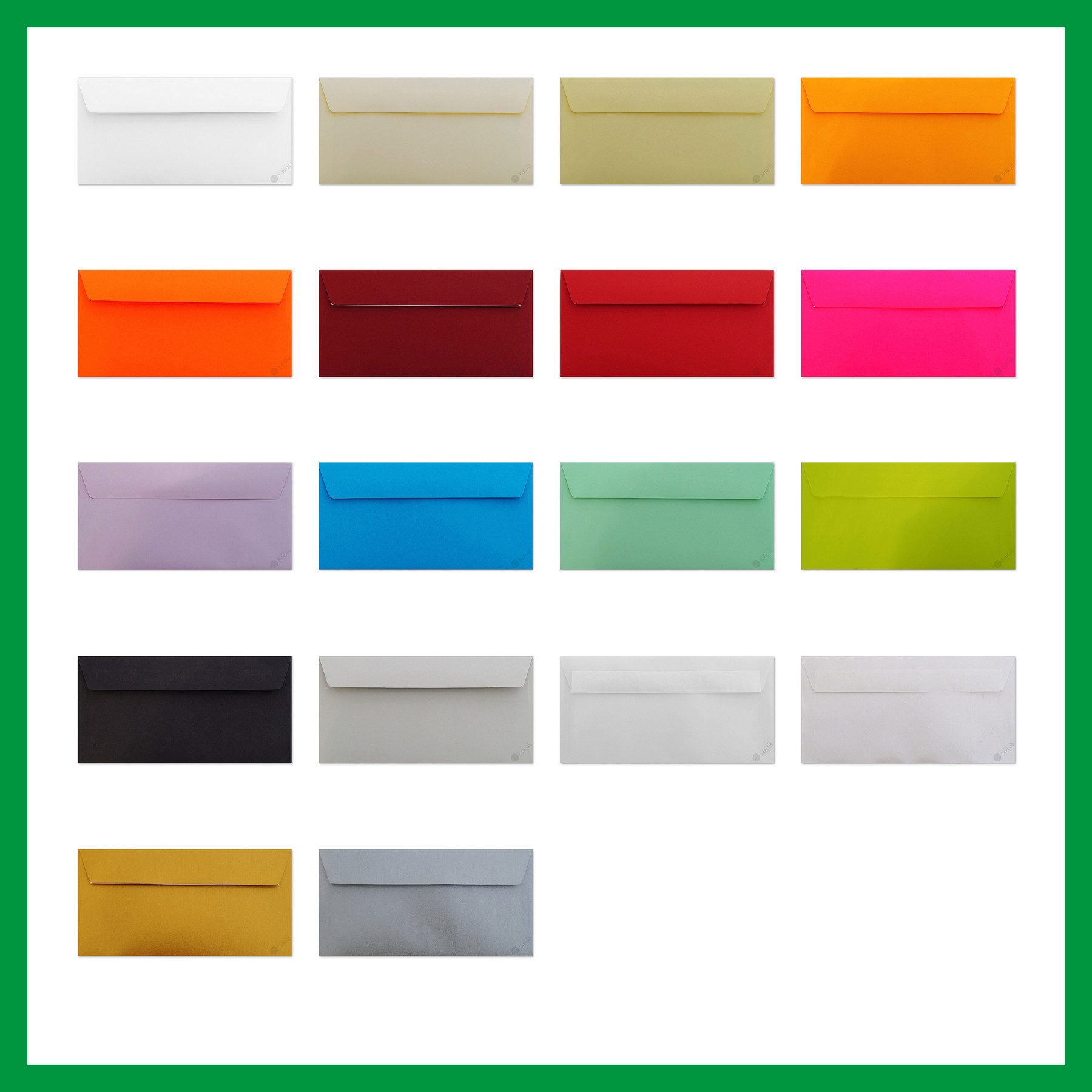 Briefumschläge24Plus Briefumschlag Briefumschläge Din Lang Neon Rot