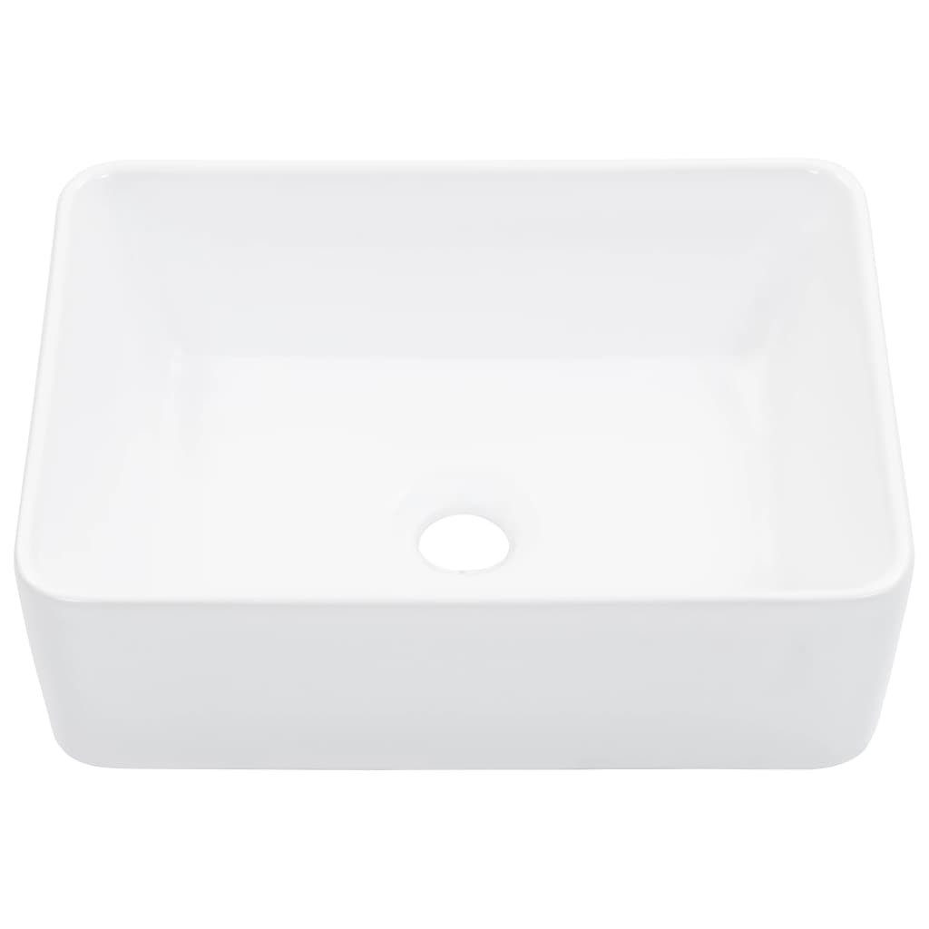 vidaXL Waschbecken Waschbecken 40 x 30 x 13 cm Keramik Weiß