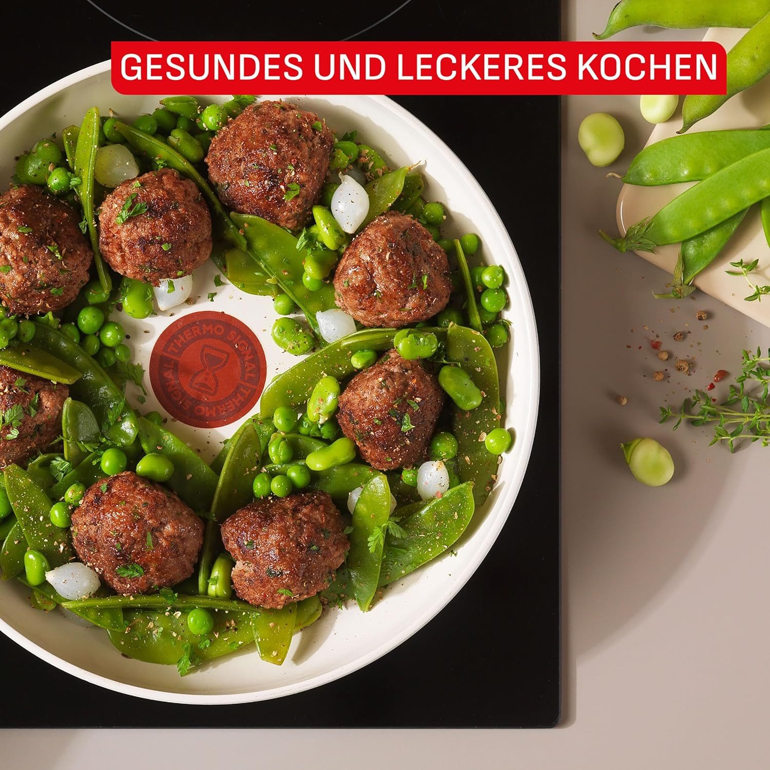 Tefal Topf-Set Tefal CERA BRIGHT ON 7tlg. Keramikset, (7-tlg) – Bild 4 von 5