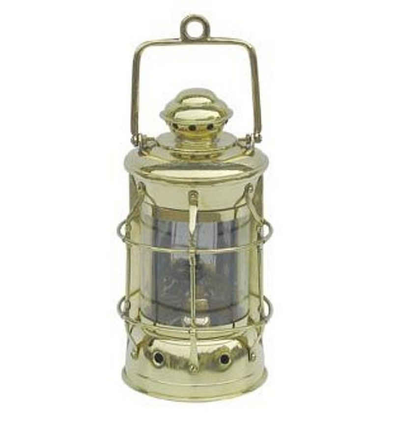 Linoows Windlicht Nelson Lampe, Maritime Lampe, Petroleum Laterne (1 Schiffslaterne), maritime Laterne aus Messing