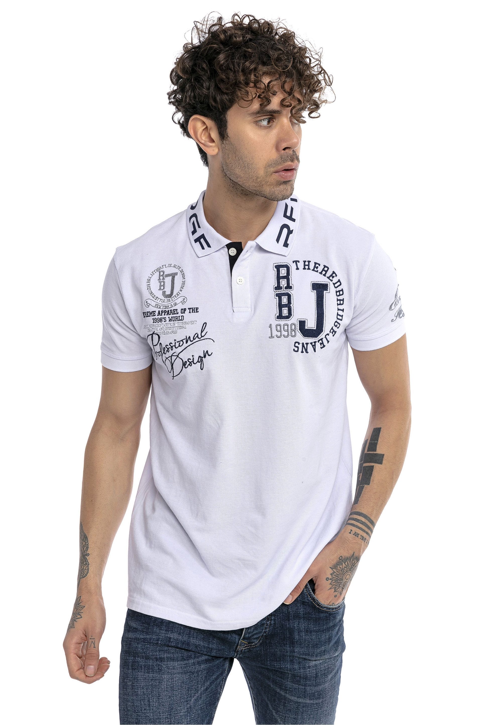 RedBridge Poloshirt Orlando im Slim Fit mit Stickerei