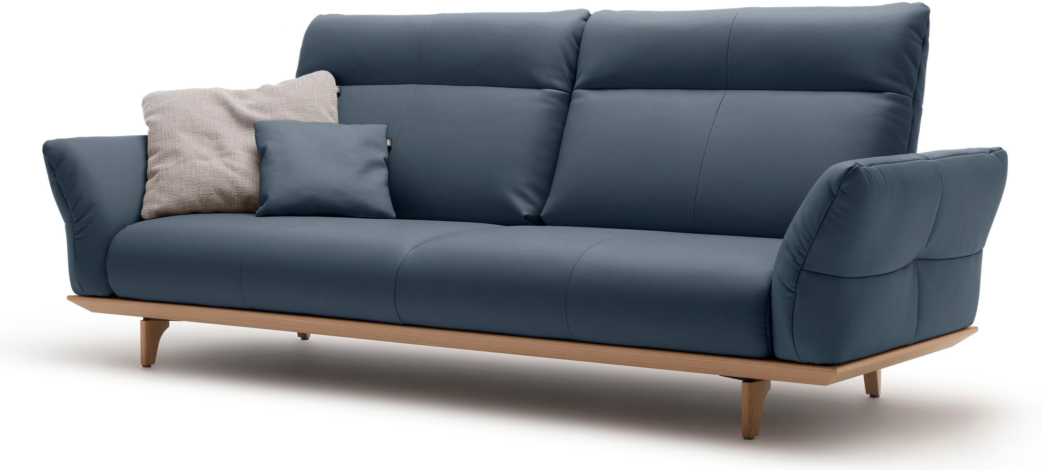 hülsta sofa Eiche 228 in hs.460, cm 3,5-Sitzer Sockel Eiche, natur, Breite Füße