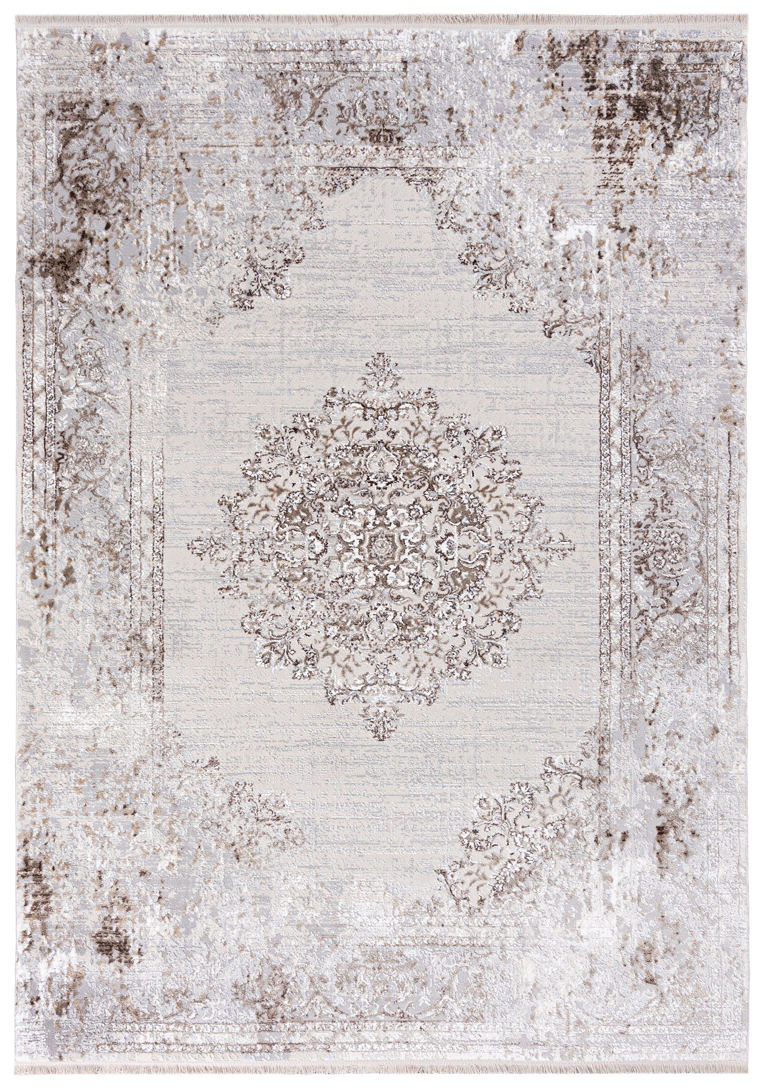 Orientteppich Orientalisch Teppich mit Fransen, Orientteppich, Kurzflor, 230 x 160 Vintage Fransen, cm, Mazovia