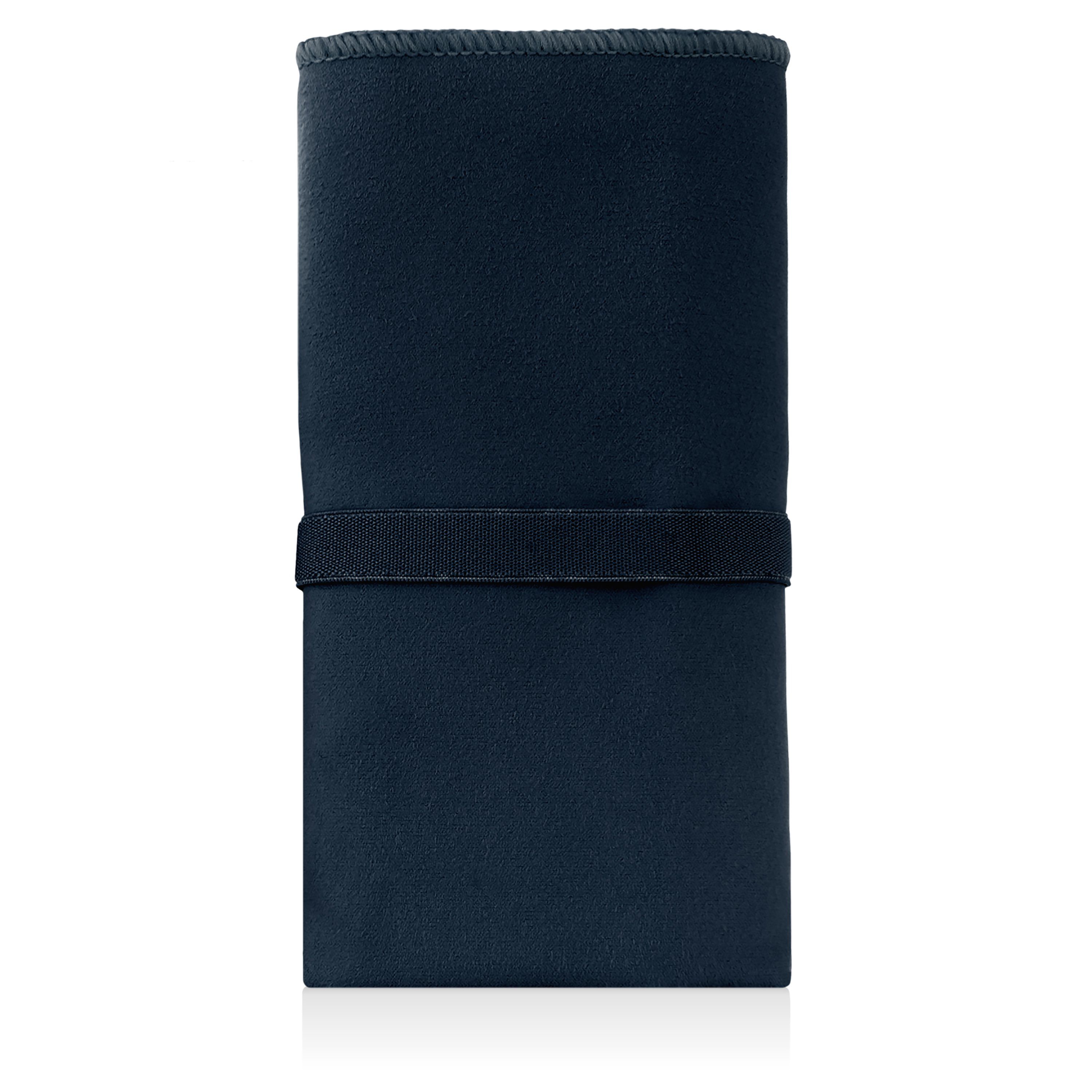 80 x 40 cm Wilhelm Sell® 2X Handtuch für Sport und Fitness Camping und mehr Microfaser-Handtuch in blau mit Tasche für Reisen 02 Stück - blau 