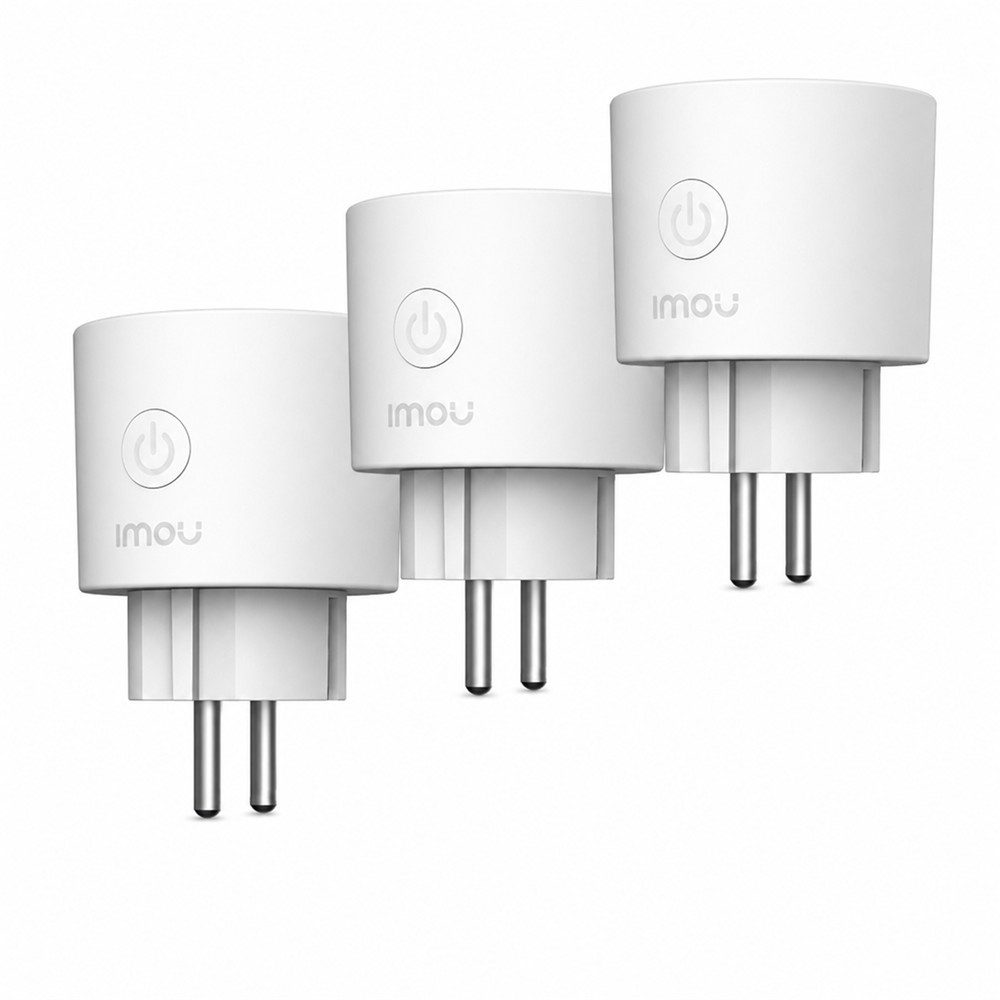 Imou WLAN-Steckdose CE2P Smart Steckdose 3er Bundle mit Matter, Stromverbrauchsmessung, max. 3680 W, 3-St., WLAN Smart Plug, Verbrauchsmessung, Zeitschaltuhr, Überlastschutz