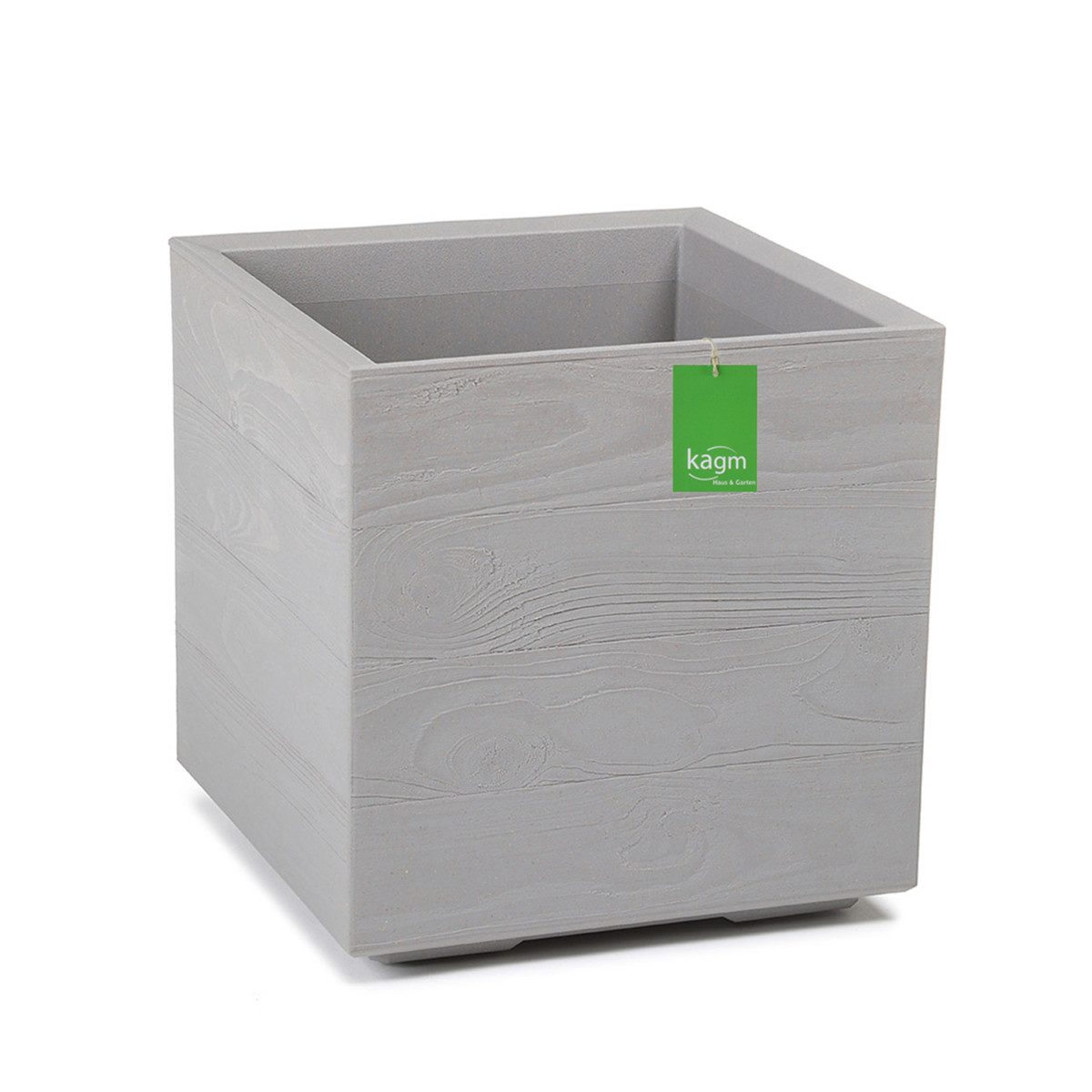 KAGM Pflanzkübel Blumenkübel Pflanztopf mit Rollen Holzoptik