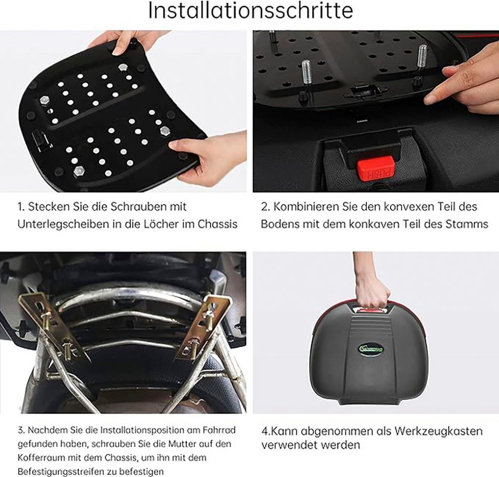 SachsenRAD Gepäckträgertasche Gepäckträger-Box Globus – Bild 4 von 5