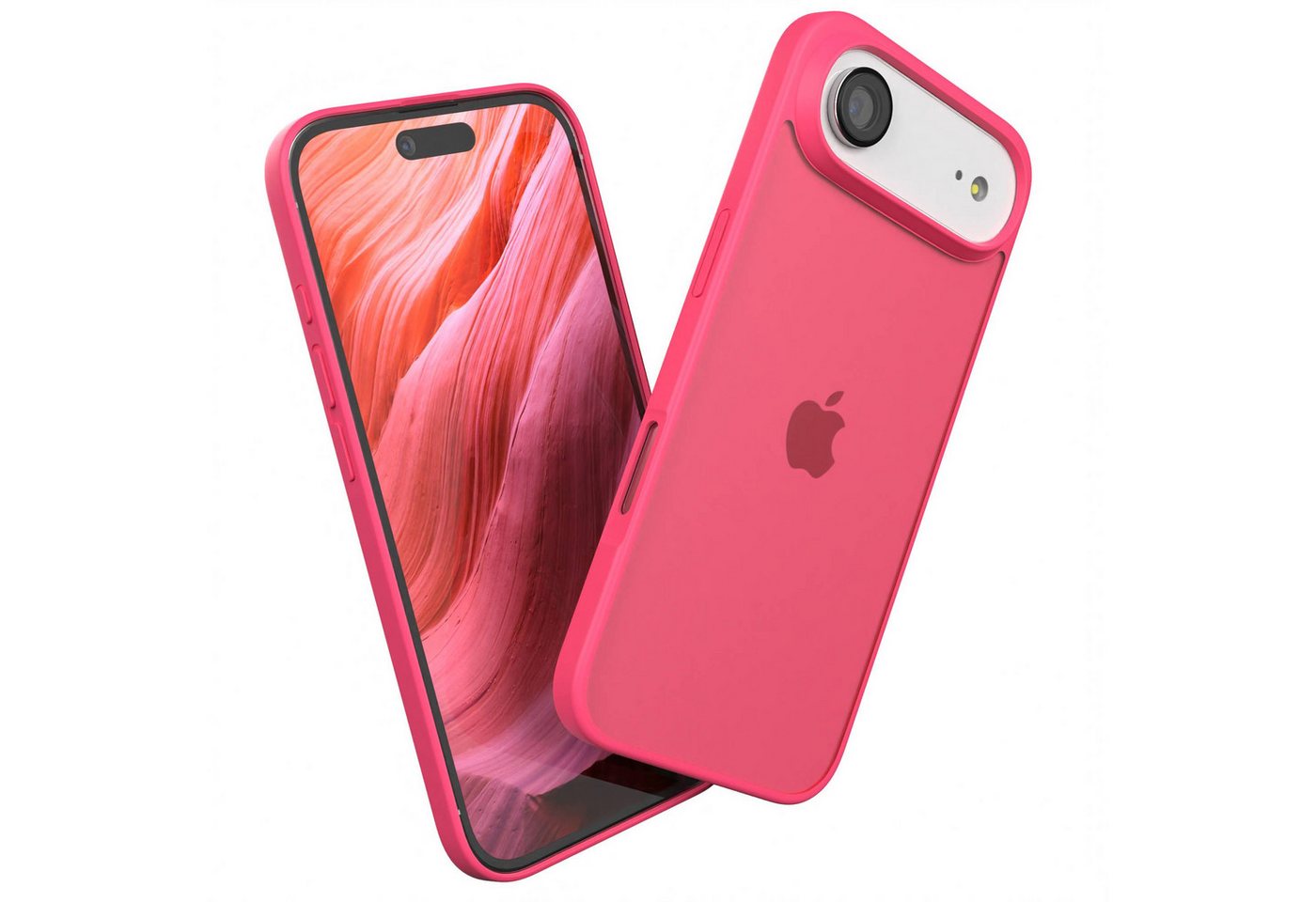 EAZY CASE Handyhülle Outdoor Case für Apple iPhone Air 6,5 Zoll, Outdoor Case Dünn Transparent mit Kameraschutz Back Cover Pink