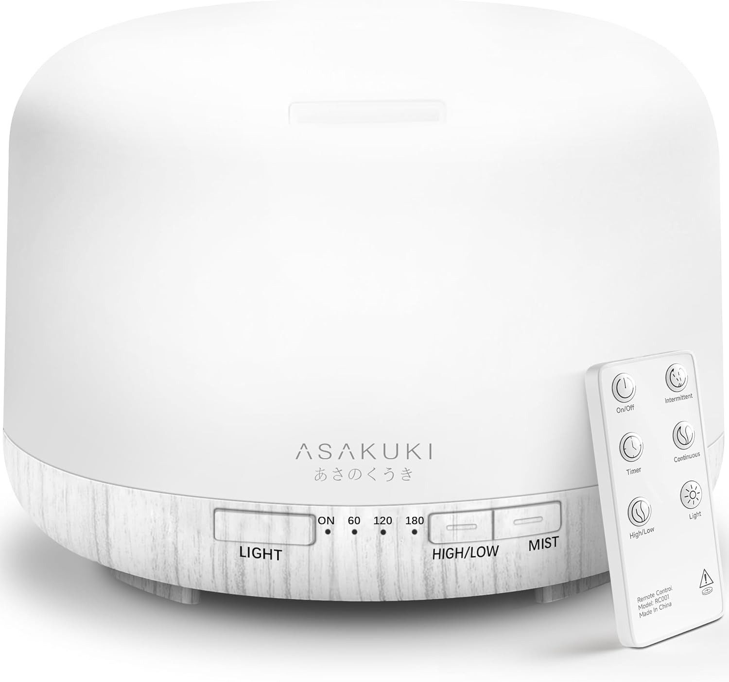 Asakuki Luftbefeuchter Rock 100-DF001, 0,5 l Wassertank