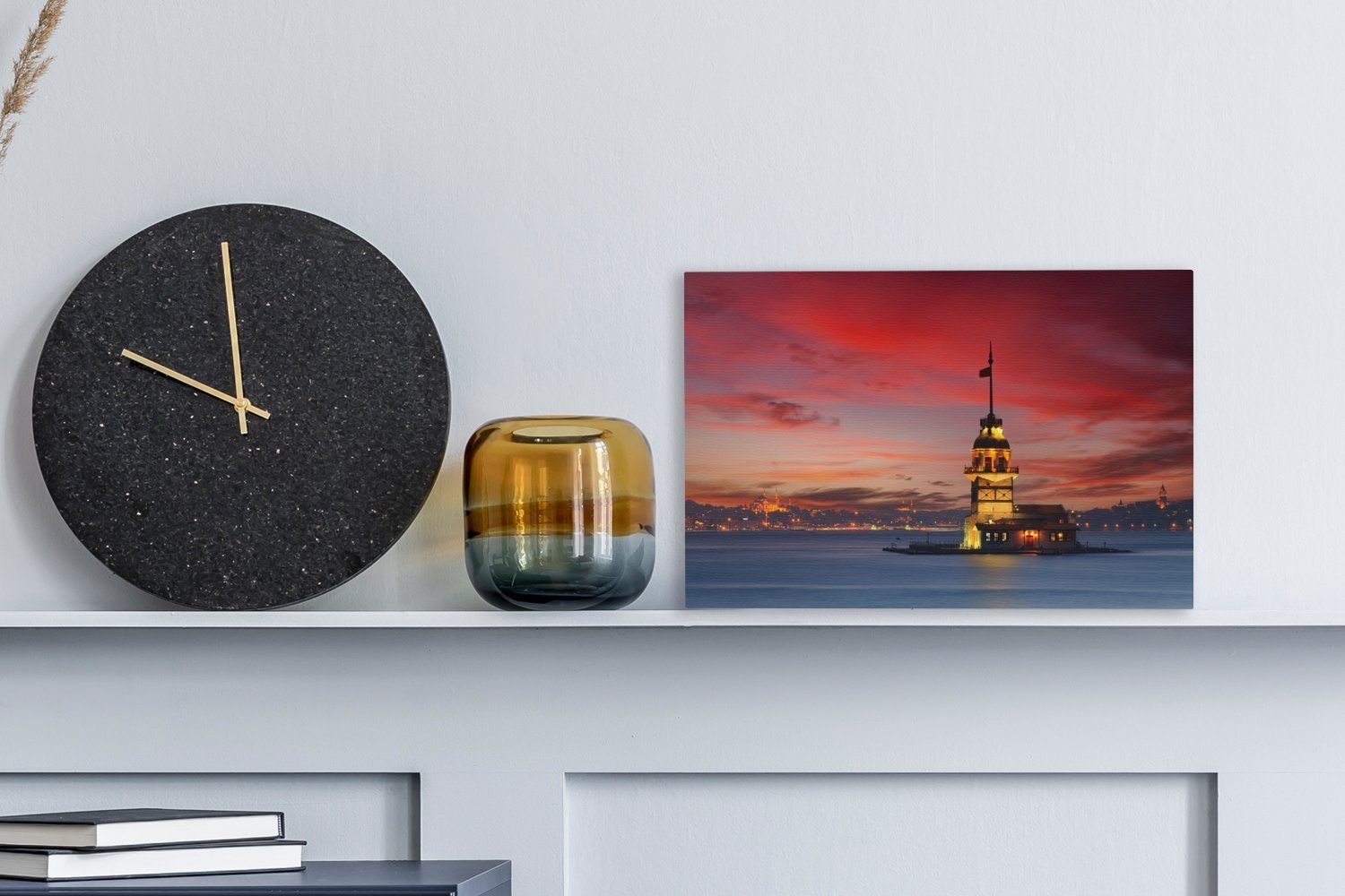 OneMillionCanvasses® Leinwandbild Sonnenuntergang am Maiden's Tower günstig online kaufen