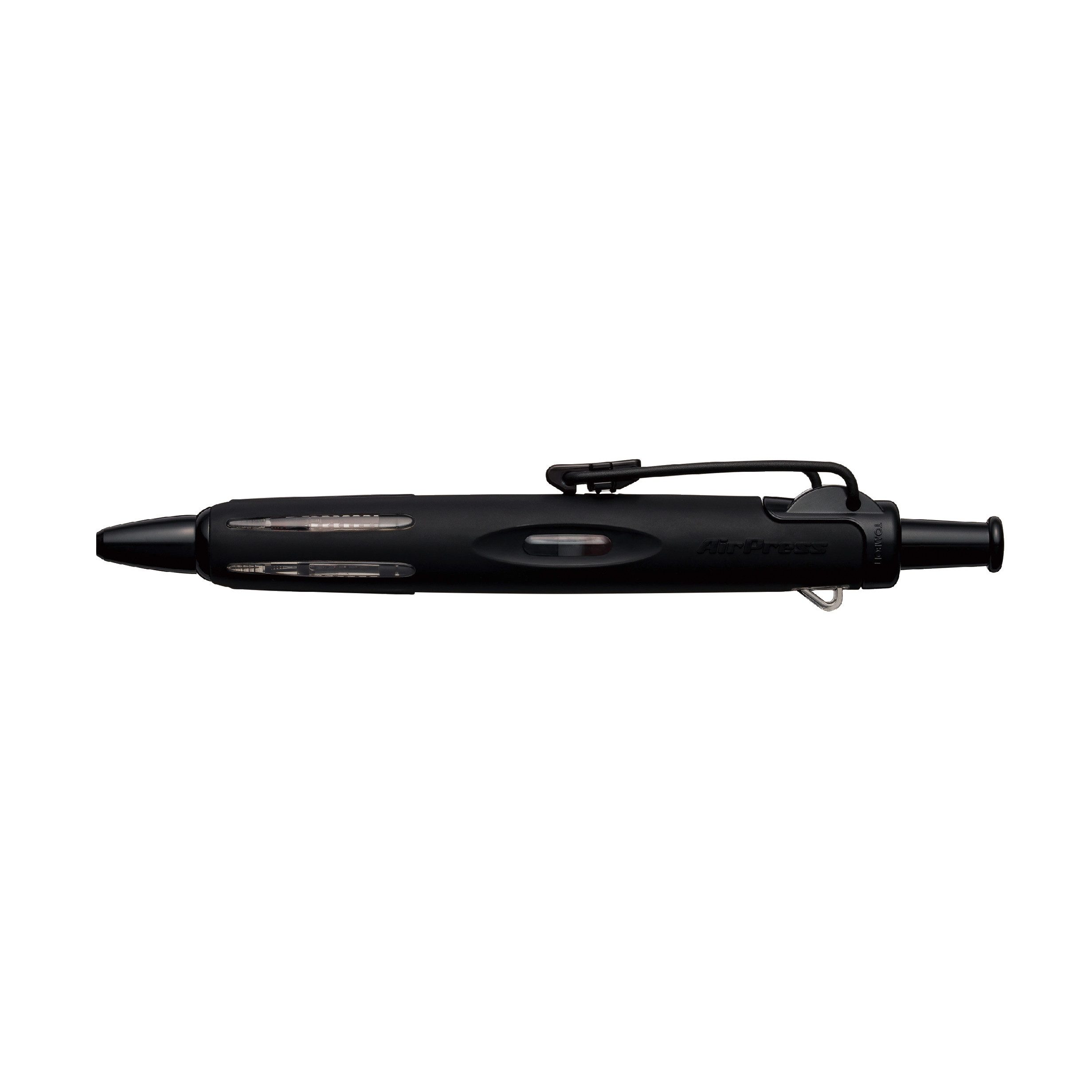 TOMBOW Druckkugelschreiber AirPress Pen, (vollschwarz), Drucklufttechnik, wetterfest, ergonomisch, für Beruf & Outdoor