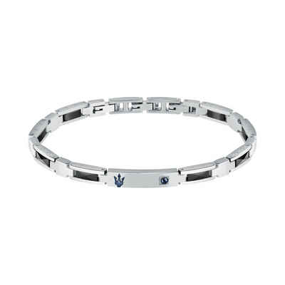 MASERATI Armband Bracelet BLK CERAMIC IP BLUE Herren 100% Edelstahl (1-tlg)