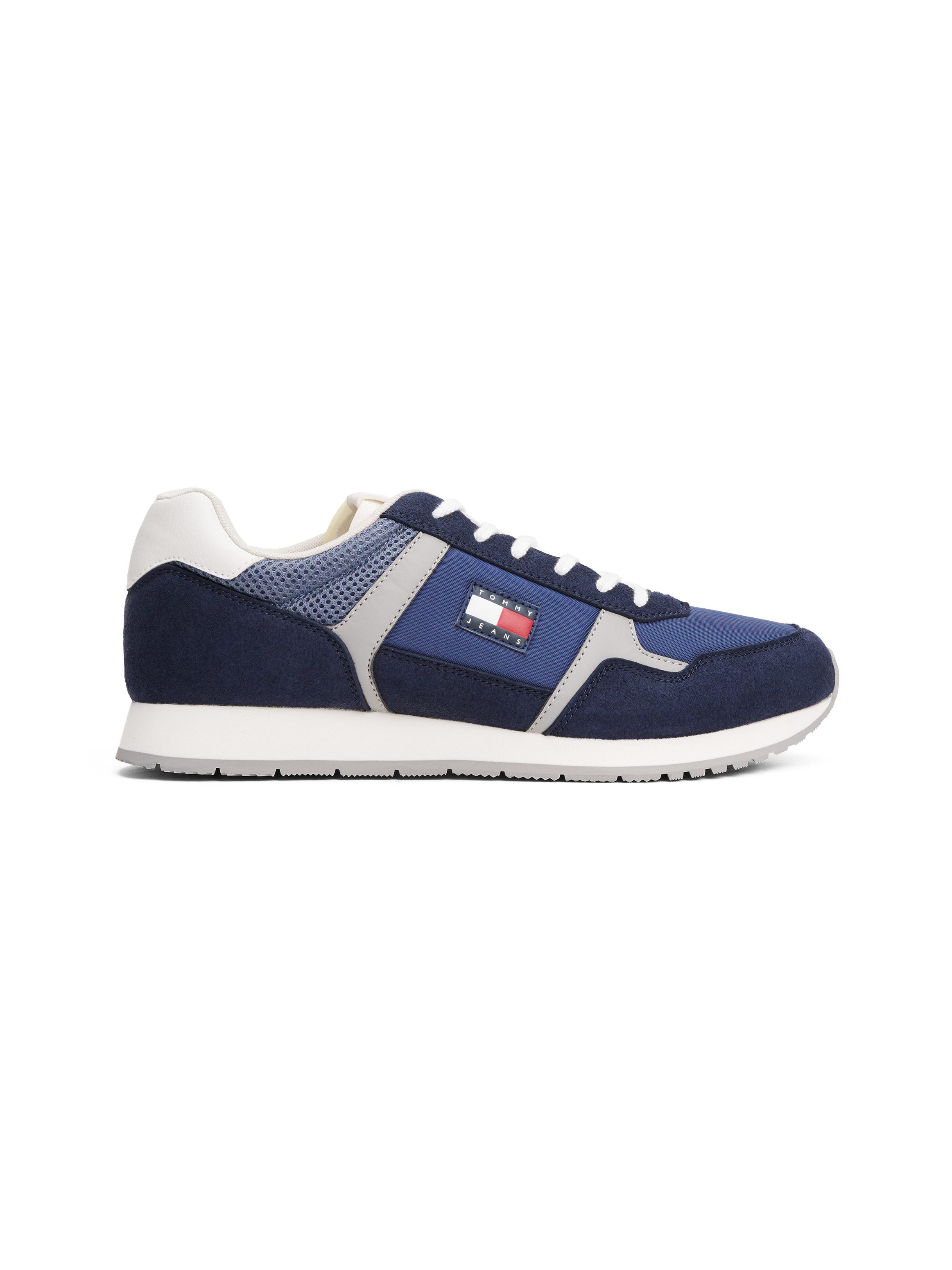 Tommy Jeans TJM RUNNER CASUAL Sneaker, Schnürschuh, Halbschuh, Freizeitschuh mit seitliche Logoflag
