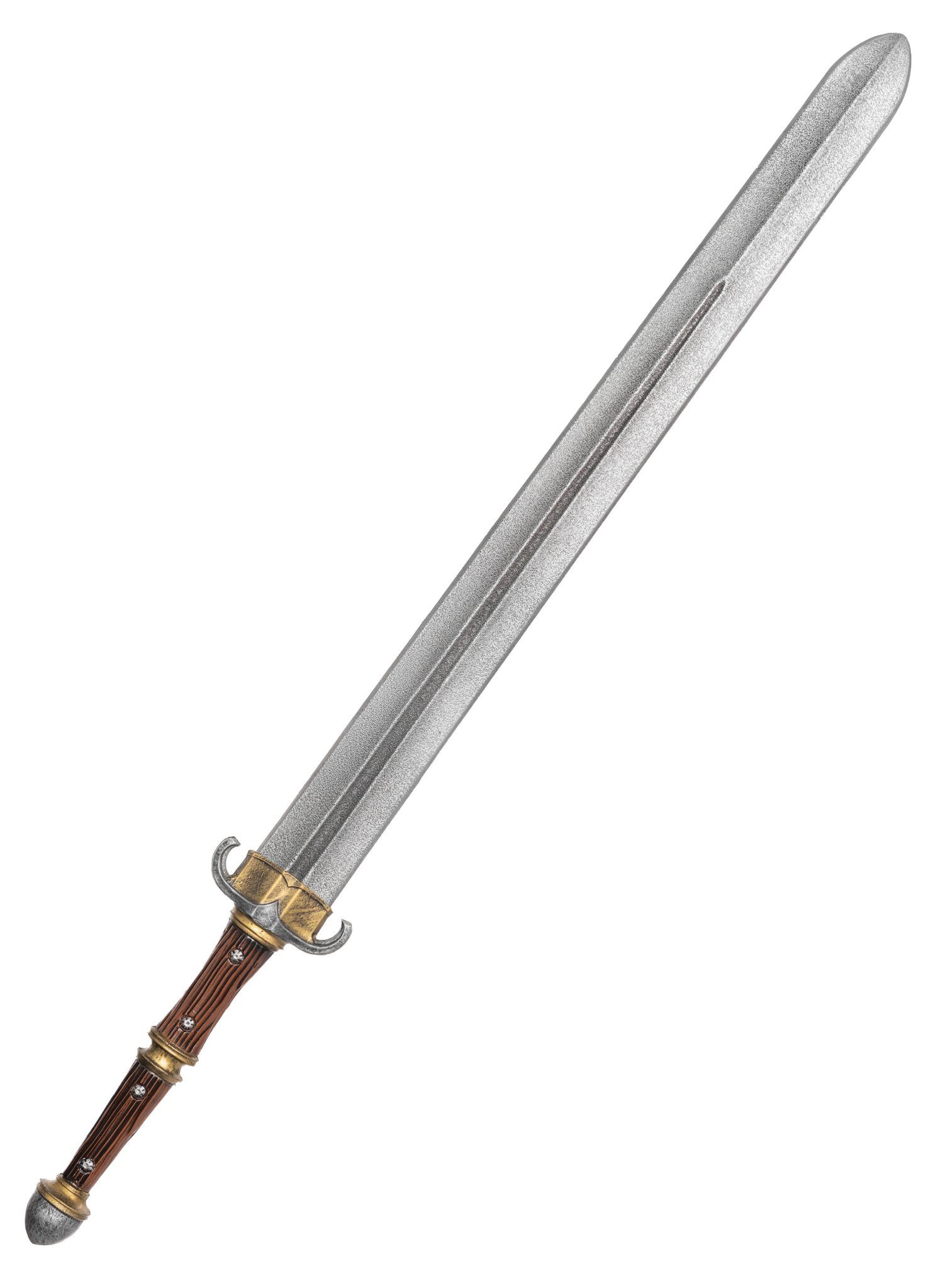 Iron Fortress Kostüm Söldner Schwert - Vanguard (100 cm), Der lange Griff dieser Larpwaffe bietet extrem gute Kontrolle im Kampf
