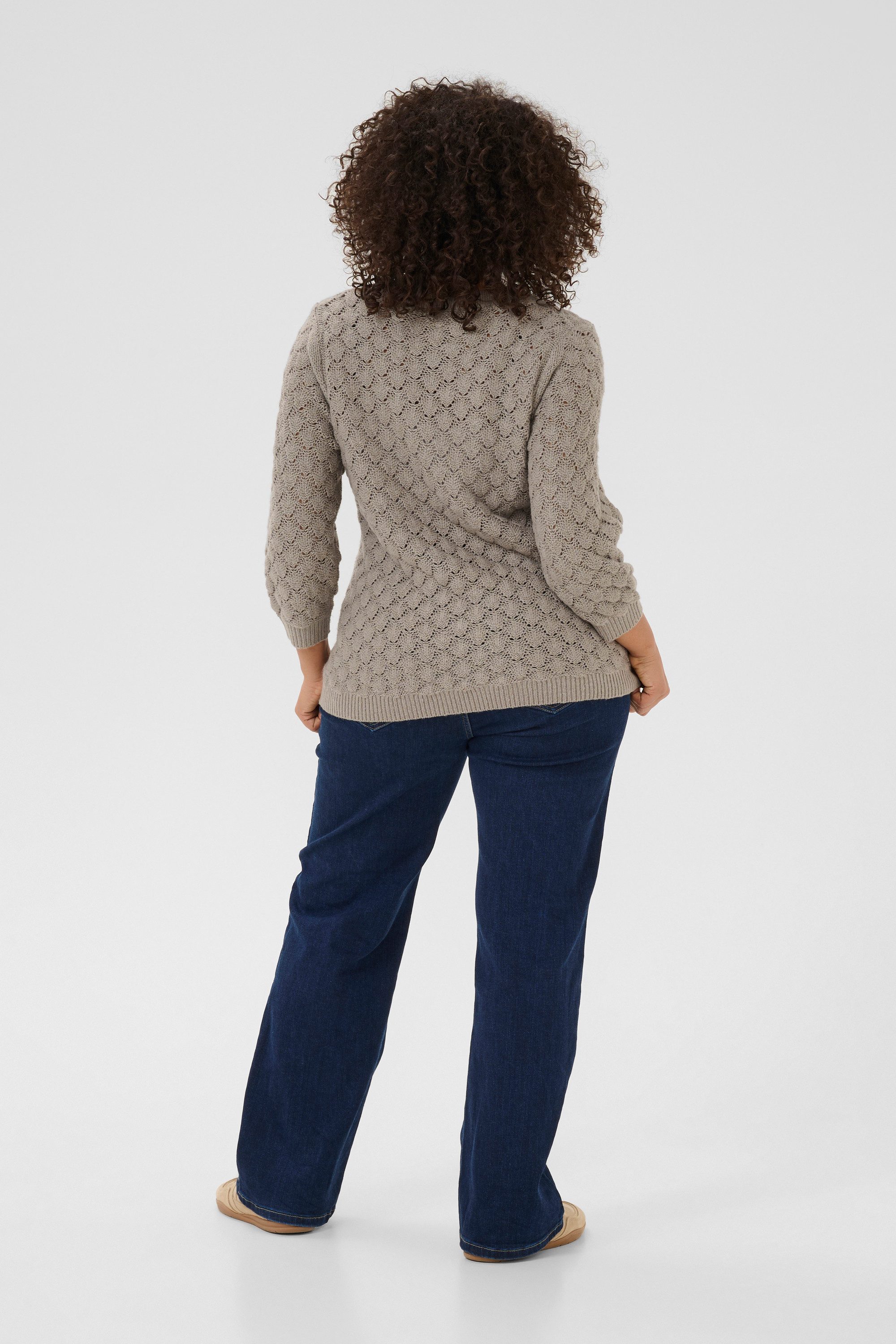 KAFFE Curve Strickpullover Strickpullover KCmani Große Größen