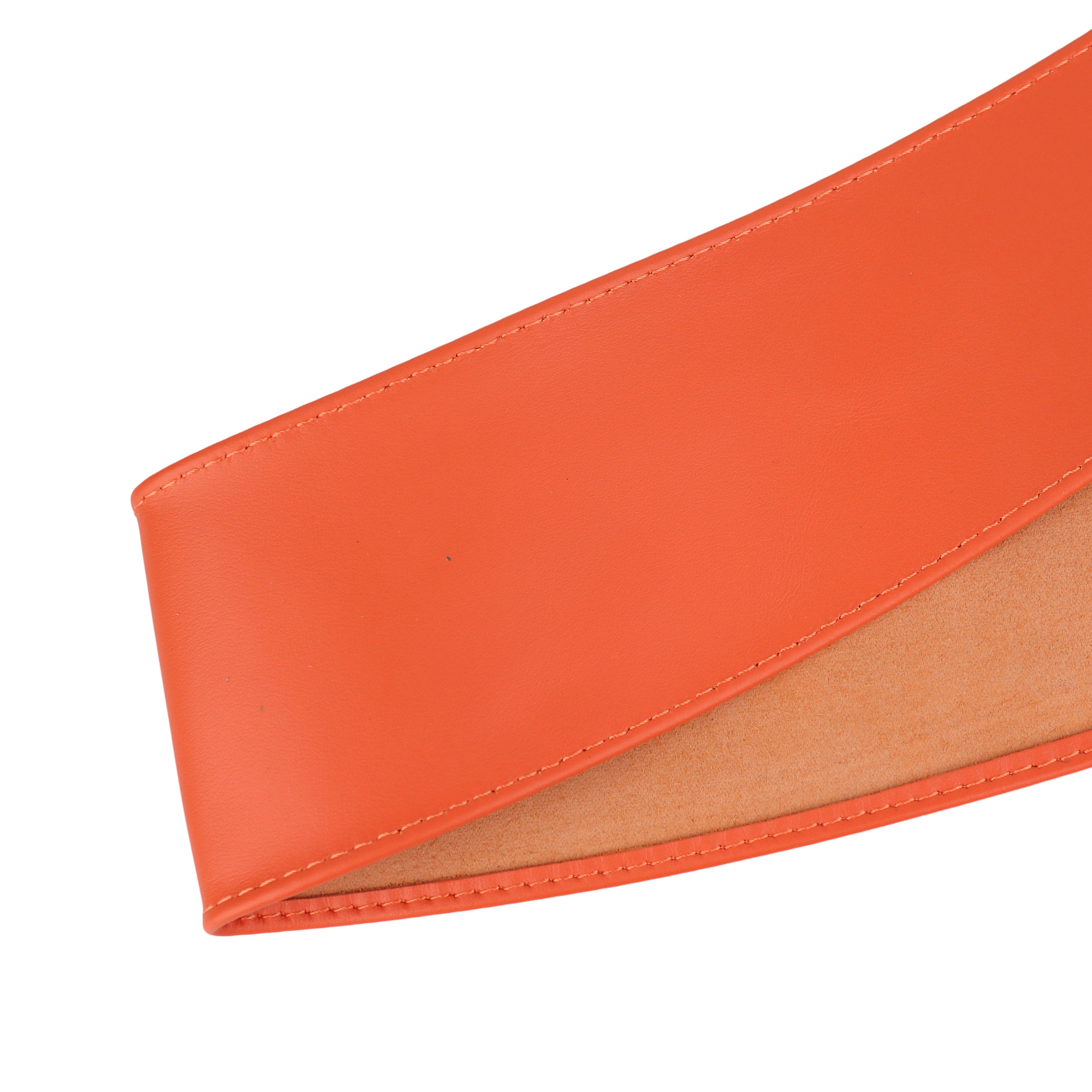 MIRROSI Taillengürtel Wickelgürtel aus Echtleder, Schleife mit breitem Bund (mit breitem Bund zum Wickeln, 7cm Breit, 265cm lang) OBi Gürtel, Bindegürtel, Schnürgürtel, Wickelgürtel