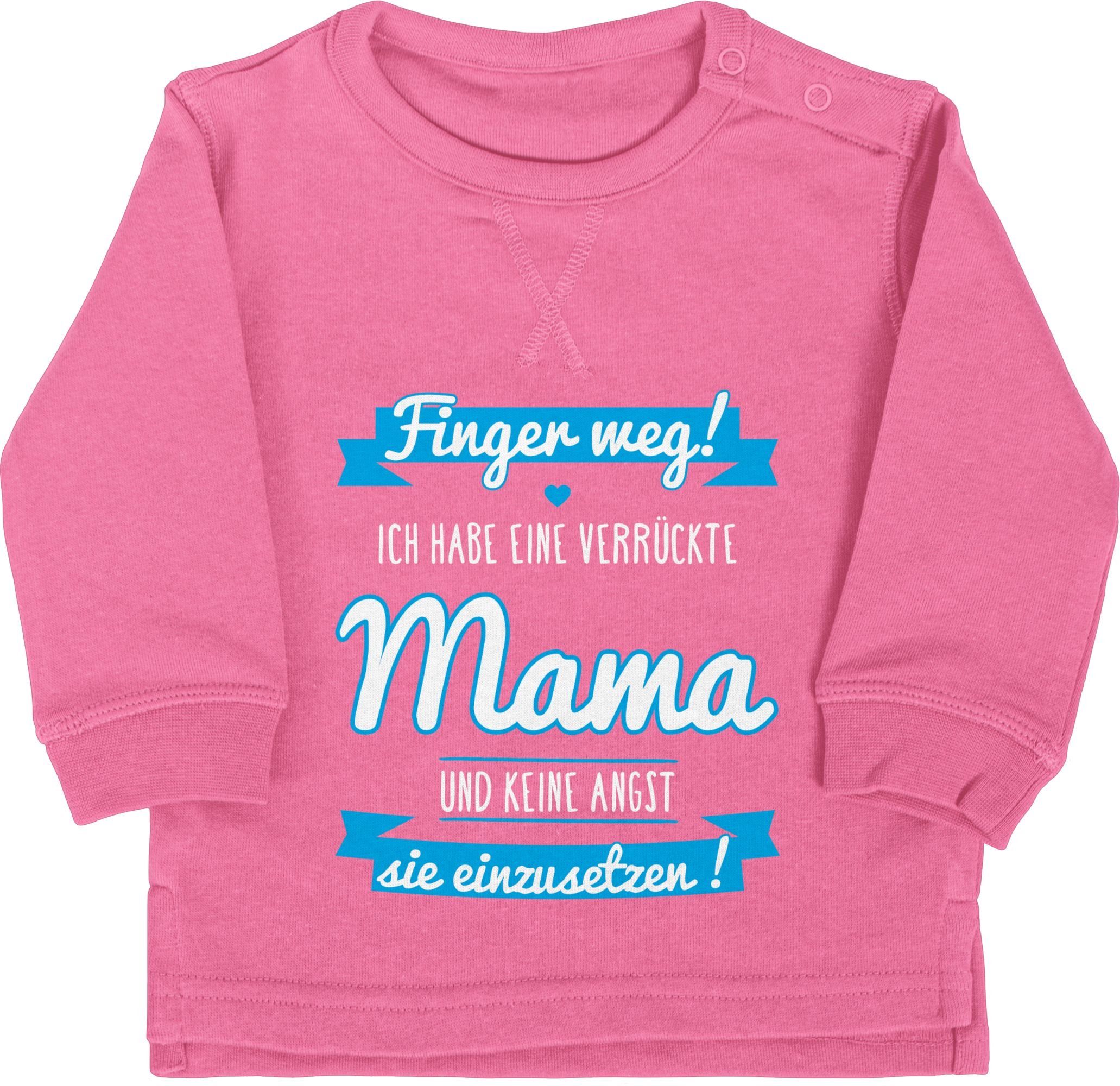 Shirtracer Sweatshirt »ich habe eine verrückte Mama blau Statement