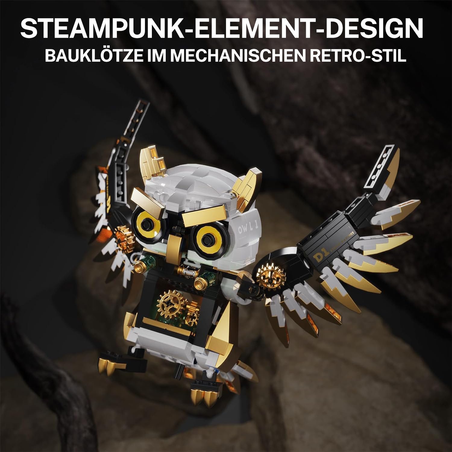 Esun Eule Bauspielzeug, Tiere Figuren Spielzeug, Vogel Bausteine 484 St. Sp günstig online kaufen