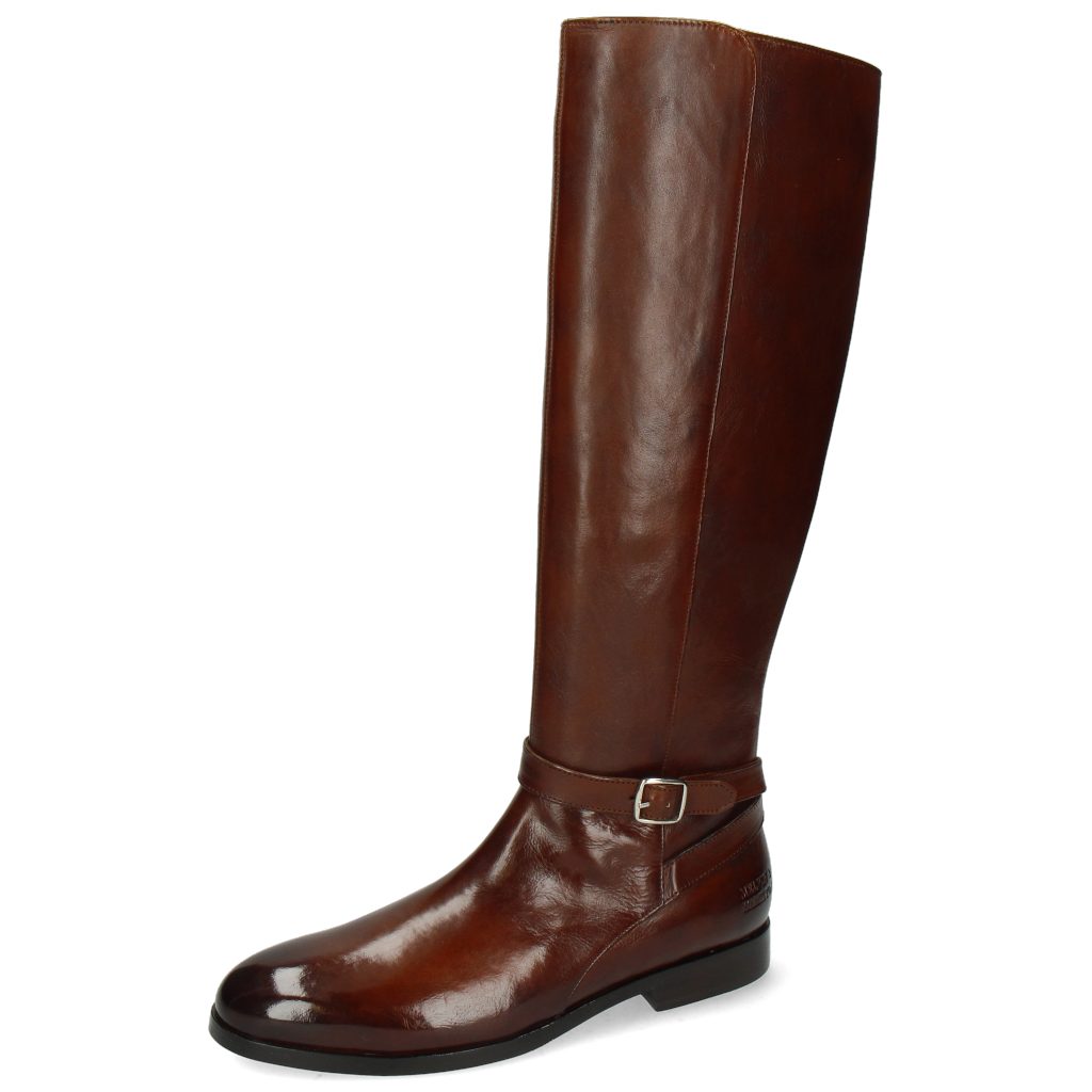 Melvin & Hamilton Susan 71 Stiefel Imola Mid Brown M&H Crown Embossing