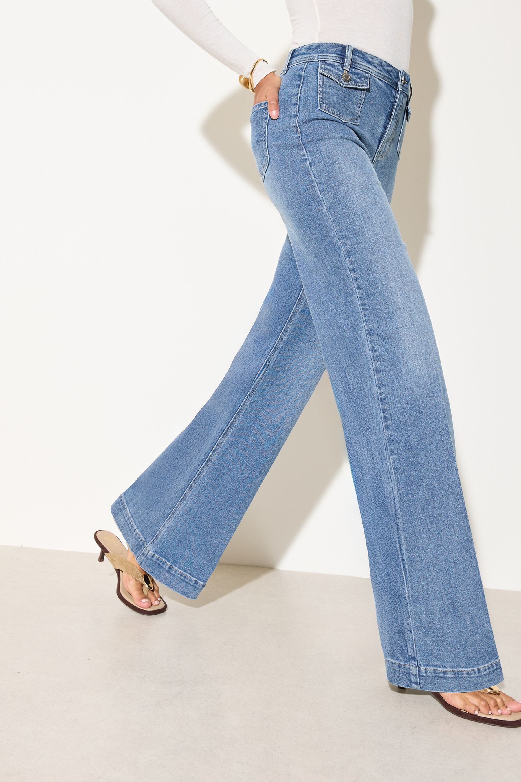 Friends Like These Weite Jeans Friends Like These Hose mit weitem Bein, Regular (1-tlg)