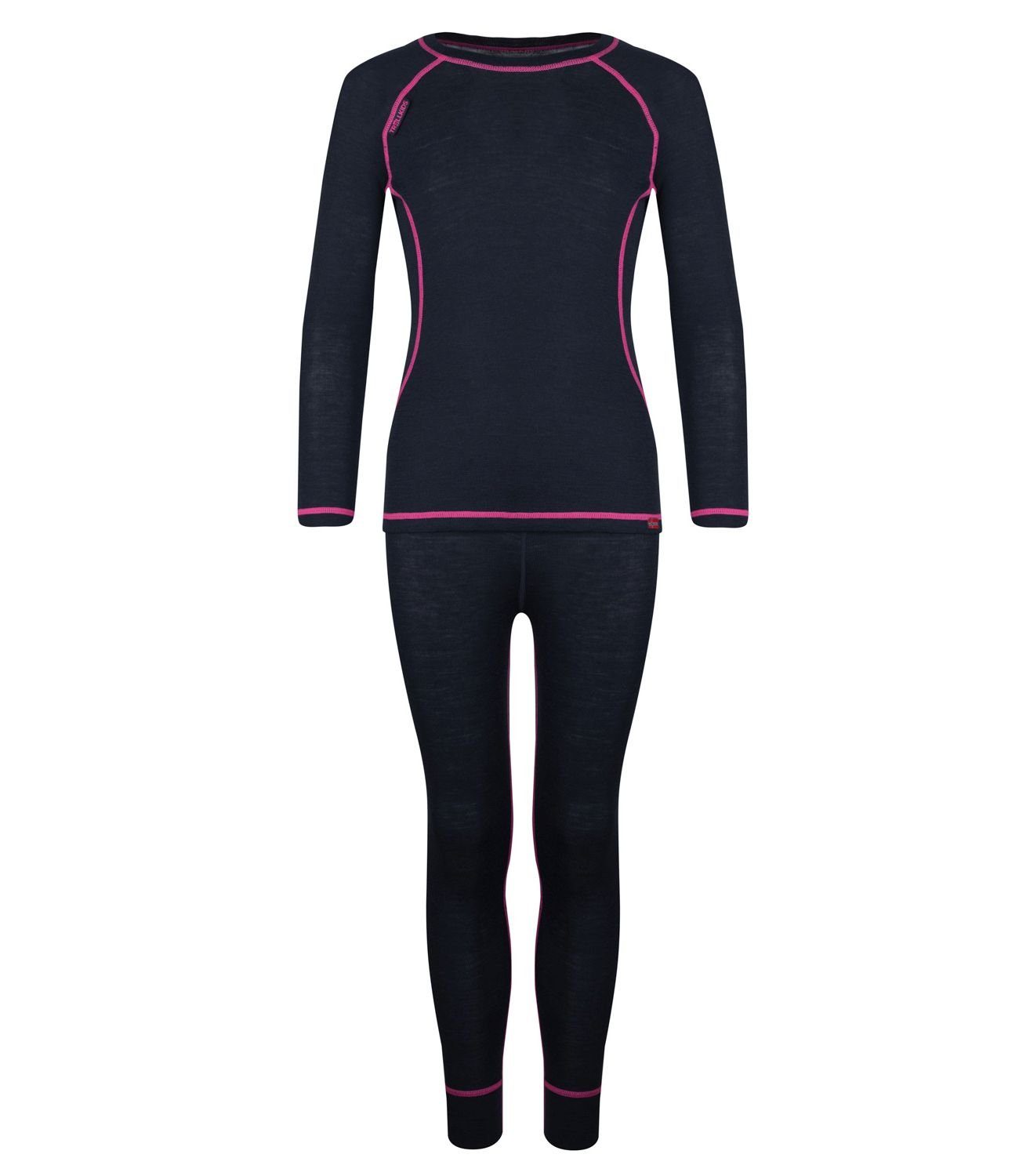 Thermounterhemd Merino / Magenta Anthrazit TROLLKIDS