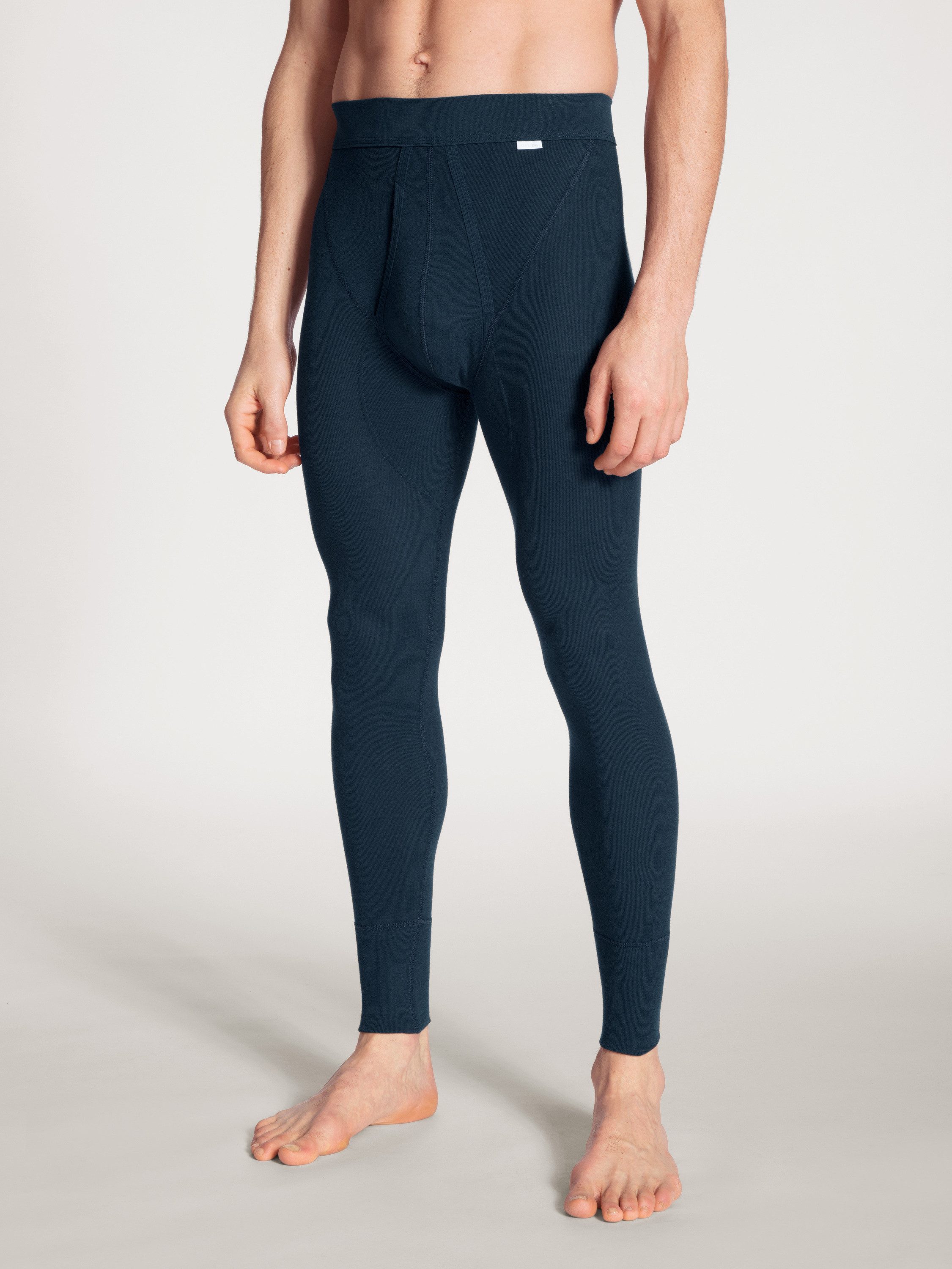 CALIDA Lange Unterhose Cotton 1:1 Herren (1-St) lange Unterhose, Feinripp, mit Eingriff und Softbund
