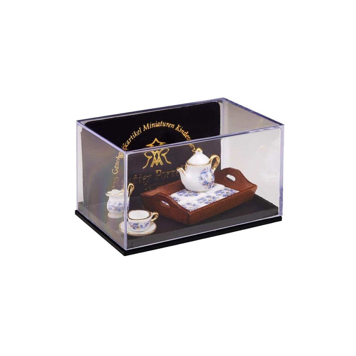 001.319/6 Miniatur "Gold Teezeit Reutter Porzellan - Dekofigur Zwiebel",