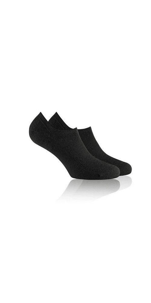 Rohner Socks Socken Tagessocke Sneaker SupeR WO Footie schwarz - 1 Paar