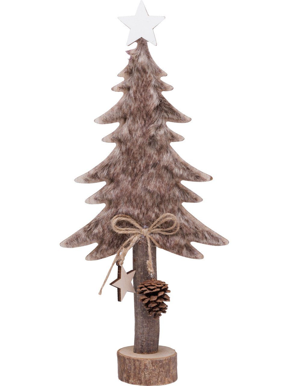Trend Line Weihnachtsfigur TrendLine Dekofigur Holz Tannenbaum 36 x 16 cm günstig online kaufen