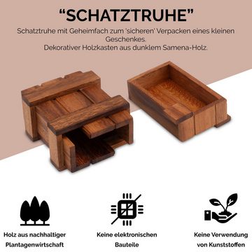 Logoplay Holzspiele Spiel, Schatztruhe - Schatzkiste - Zauberkiste - Trickkiste - GeschenkverpackungHolzspielzeug
