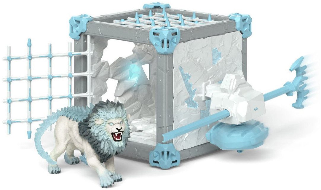 Schleich® Spielfigur ELDRADOR® CREATURES, BattleCave Eislöwe (42766)