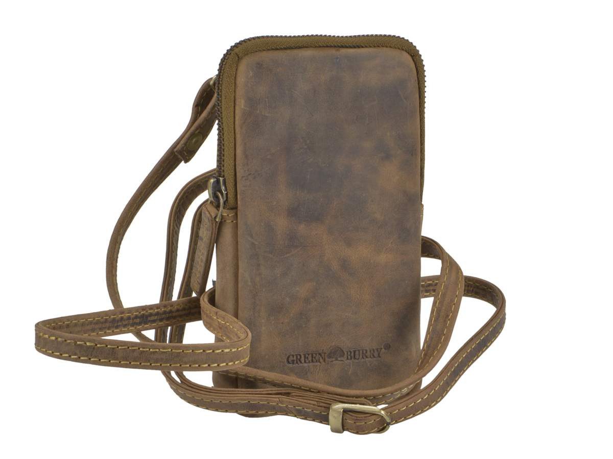 Greenburry Umhängetasche Vintage, used Look, Handytasche, Handy Umhänger, SlingBag