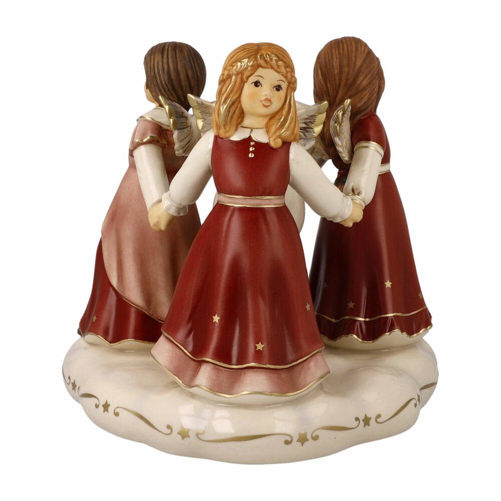 Goebel Engelfigur Himmlischer Reigen Bordeaux