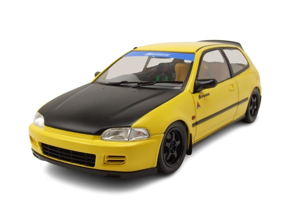 Solido Modellauto Honda Civic EG6 1991 gelb, Maßstab 1:18