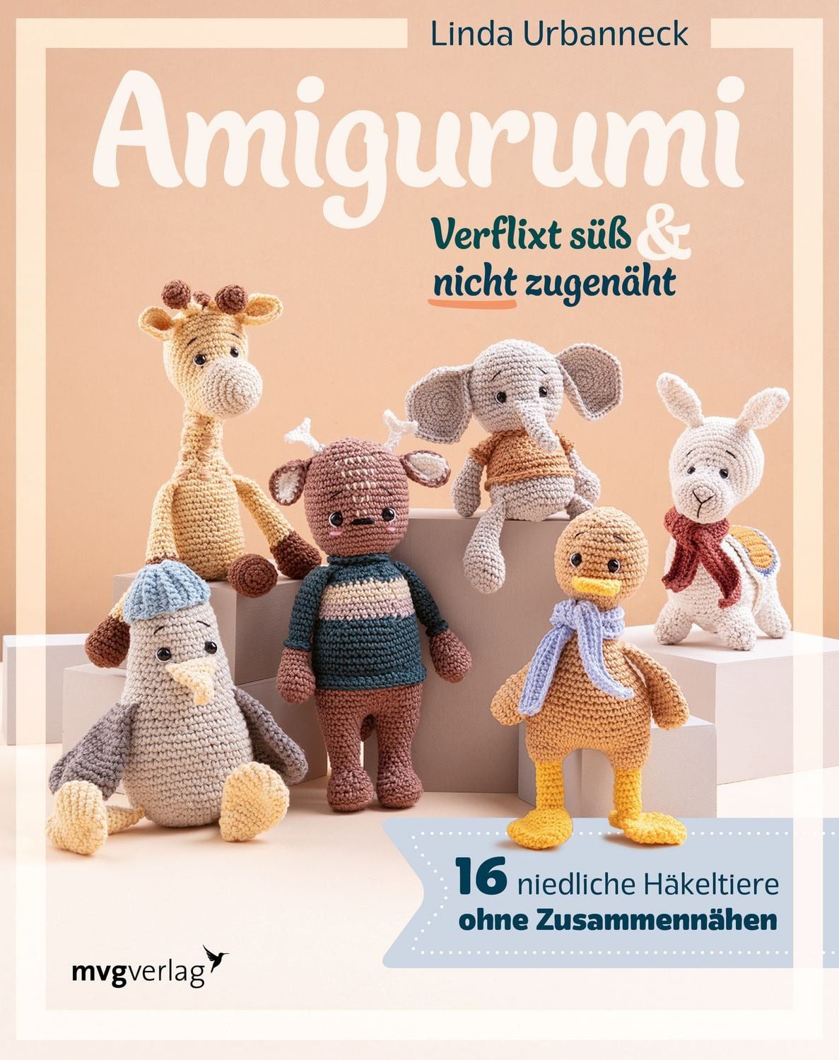 Amigurumi – Verflixt süß und nicht zugenäht! / Linda Urbanneck, @haekel_lobby, 16 niedliche Häkeltiere ohne Zusammennähen
