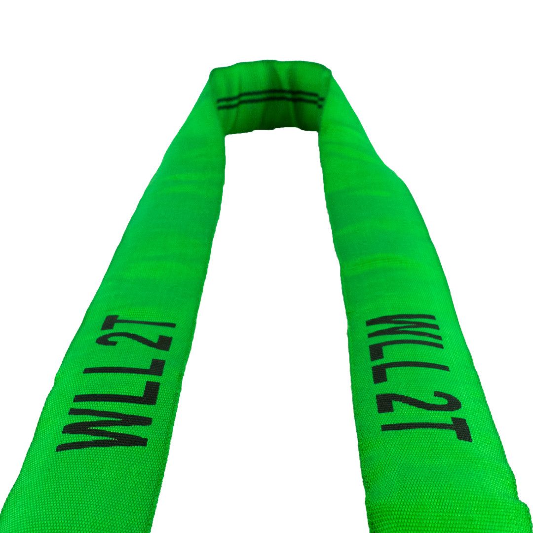 MCS CARGO SECURITY Zurrgurt Rundschlinge rund, 2000 kg, 2 m, Hebeschlinge, grün (1-St)