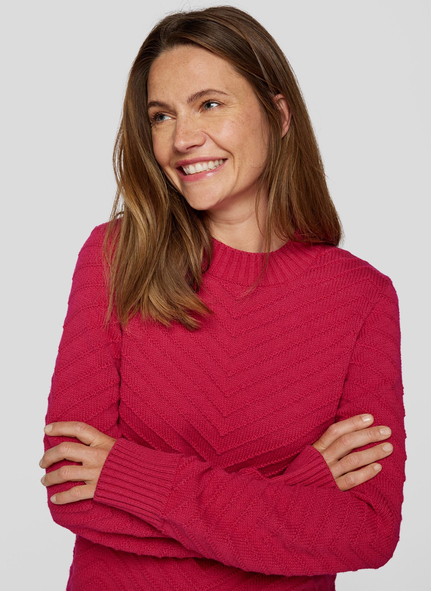 Rabe Strickpullover mit Ripp-Muster