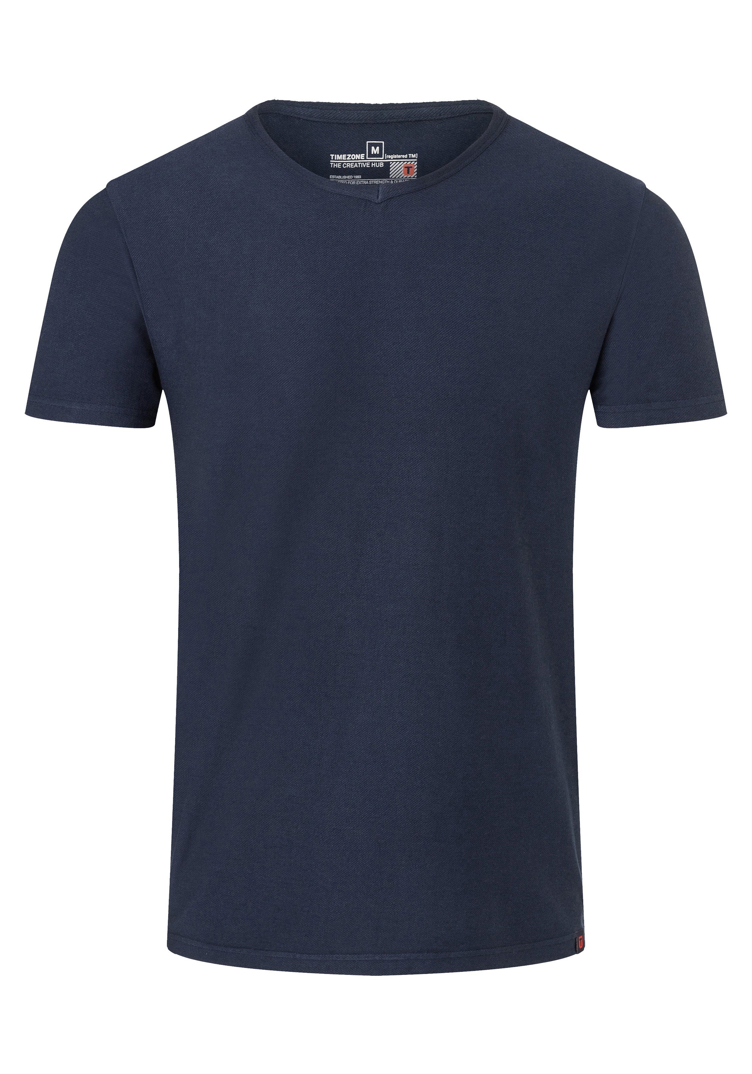 TIMEZONE T-Shirt Diagonal Jersey T-Shirt blau
