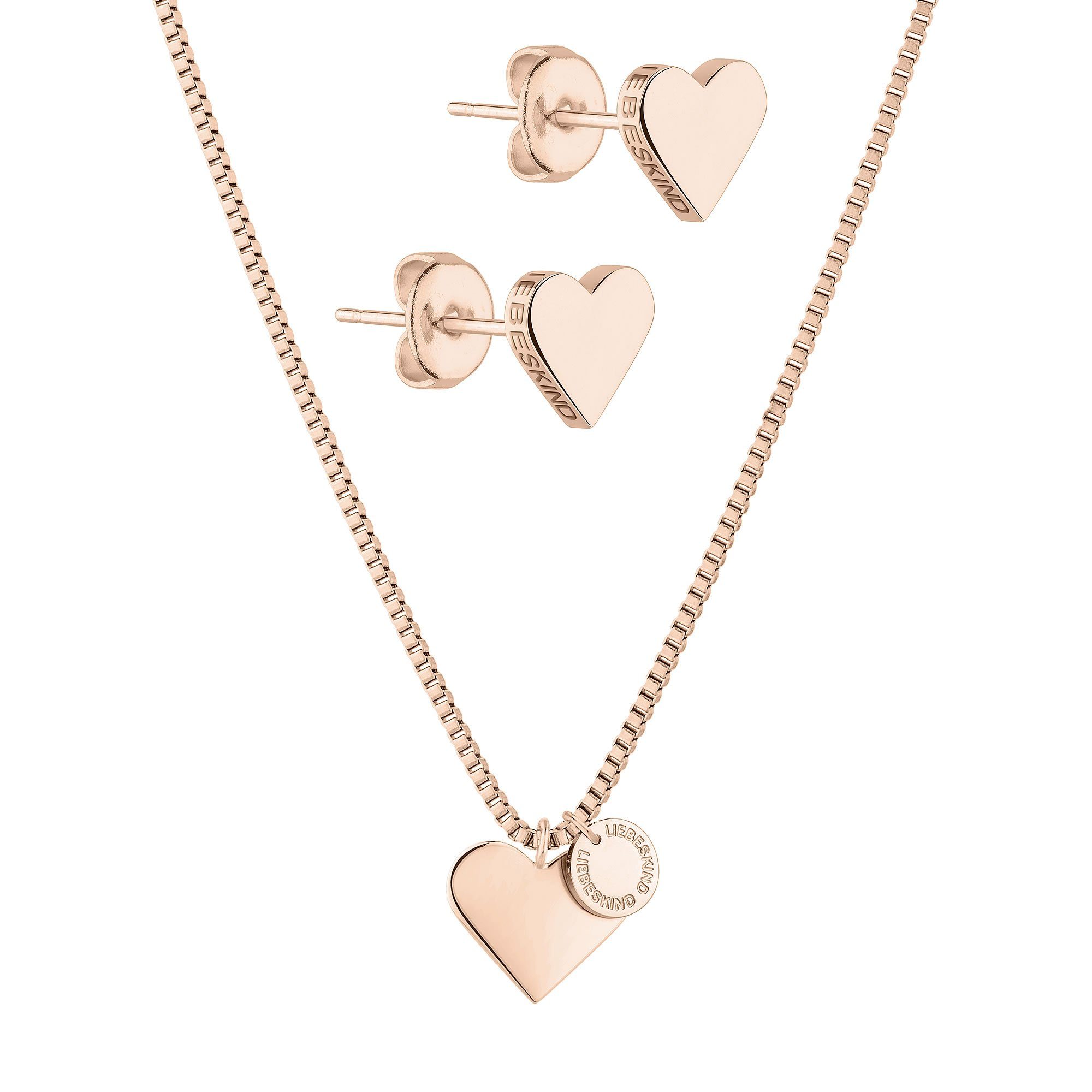 Liebeskind Berlin Schmuckset Classy Heart Edelstahl günstig online kaufen